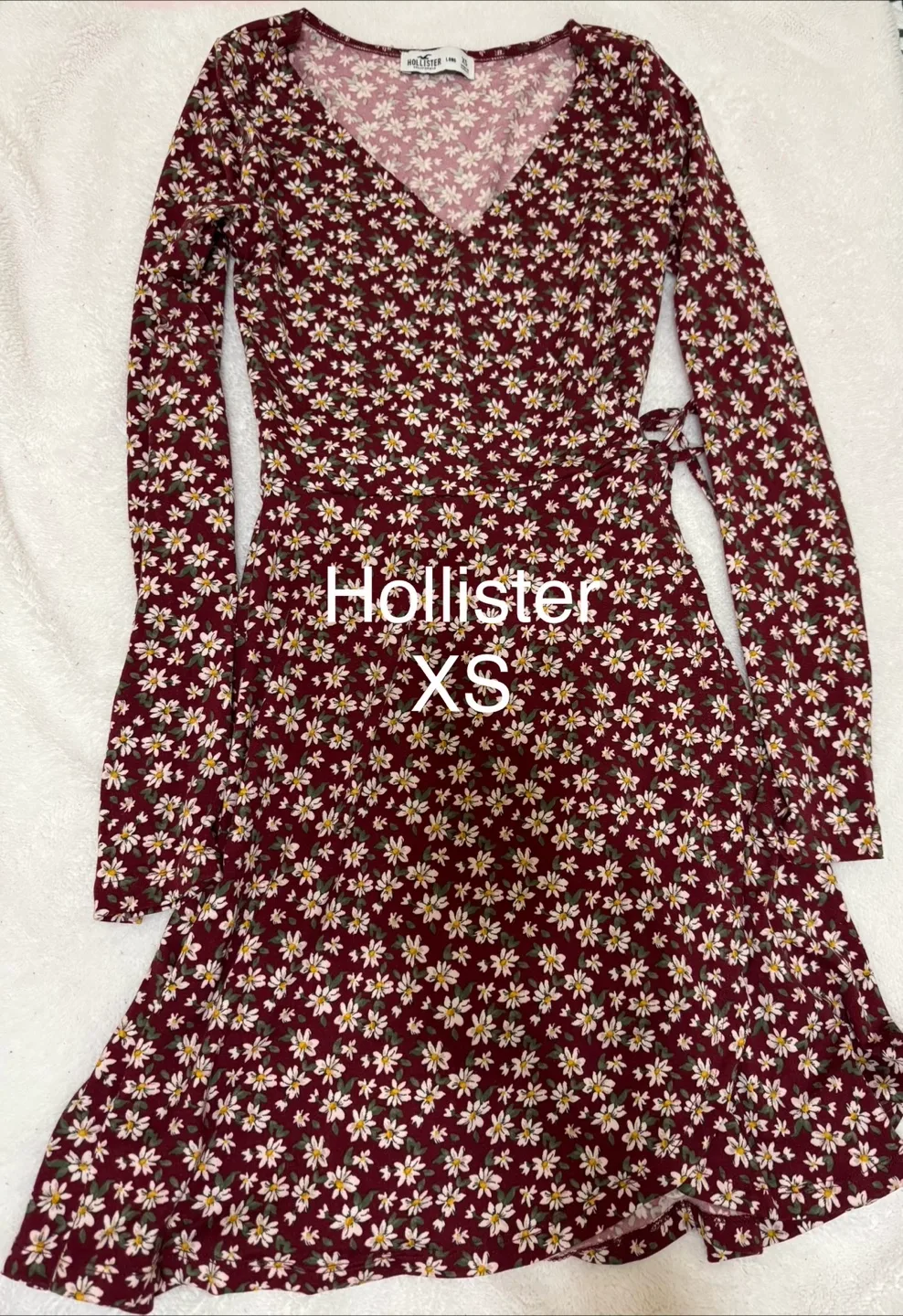 Hollister XS Floral Long Sleeve Dress thumbnail