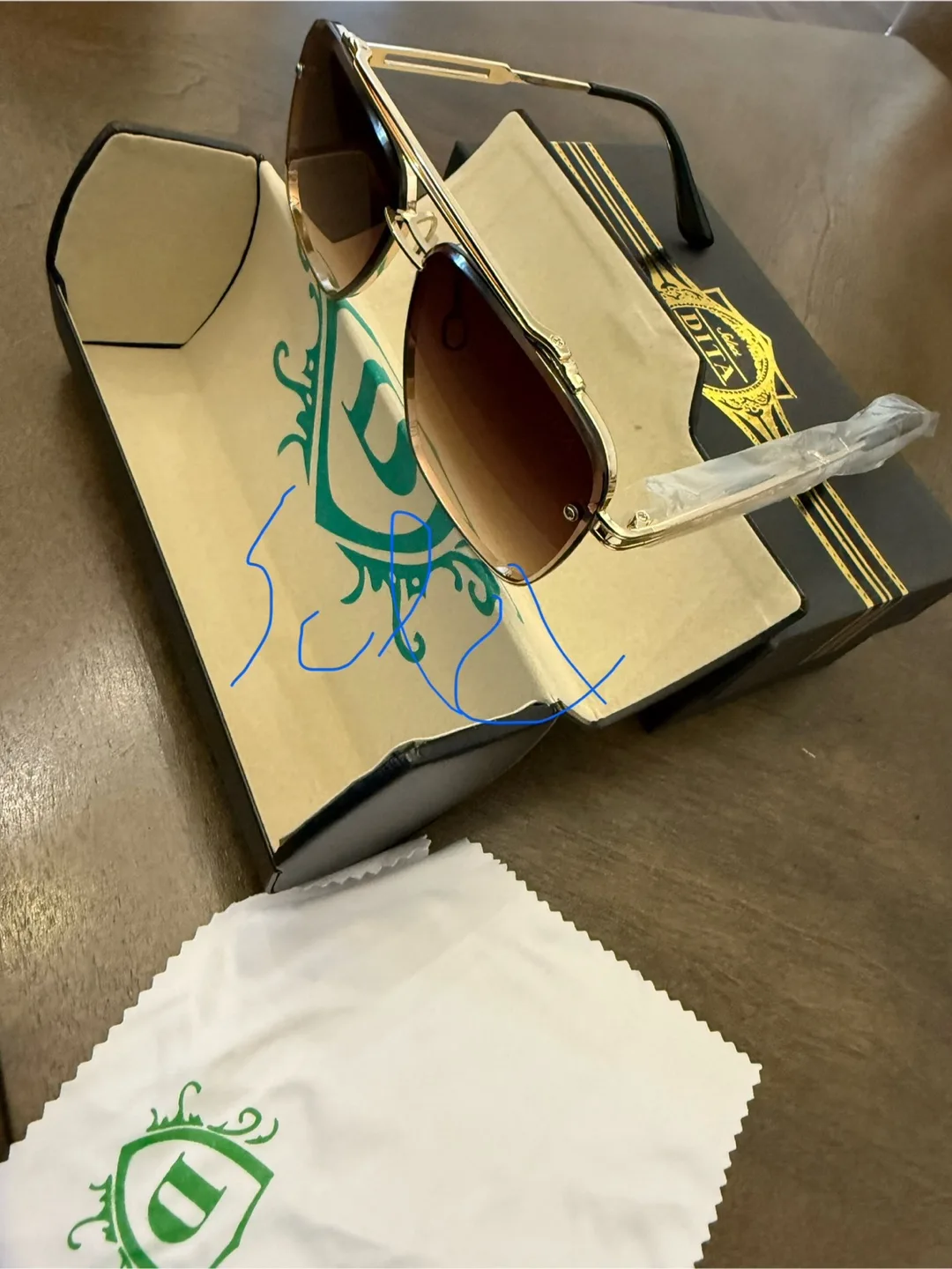 Dita Sunglasses - Gold/Brown Gradient thumbnail