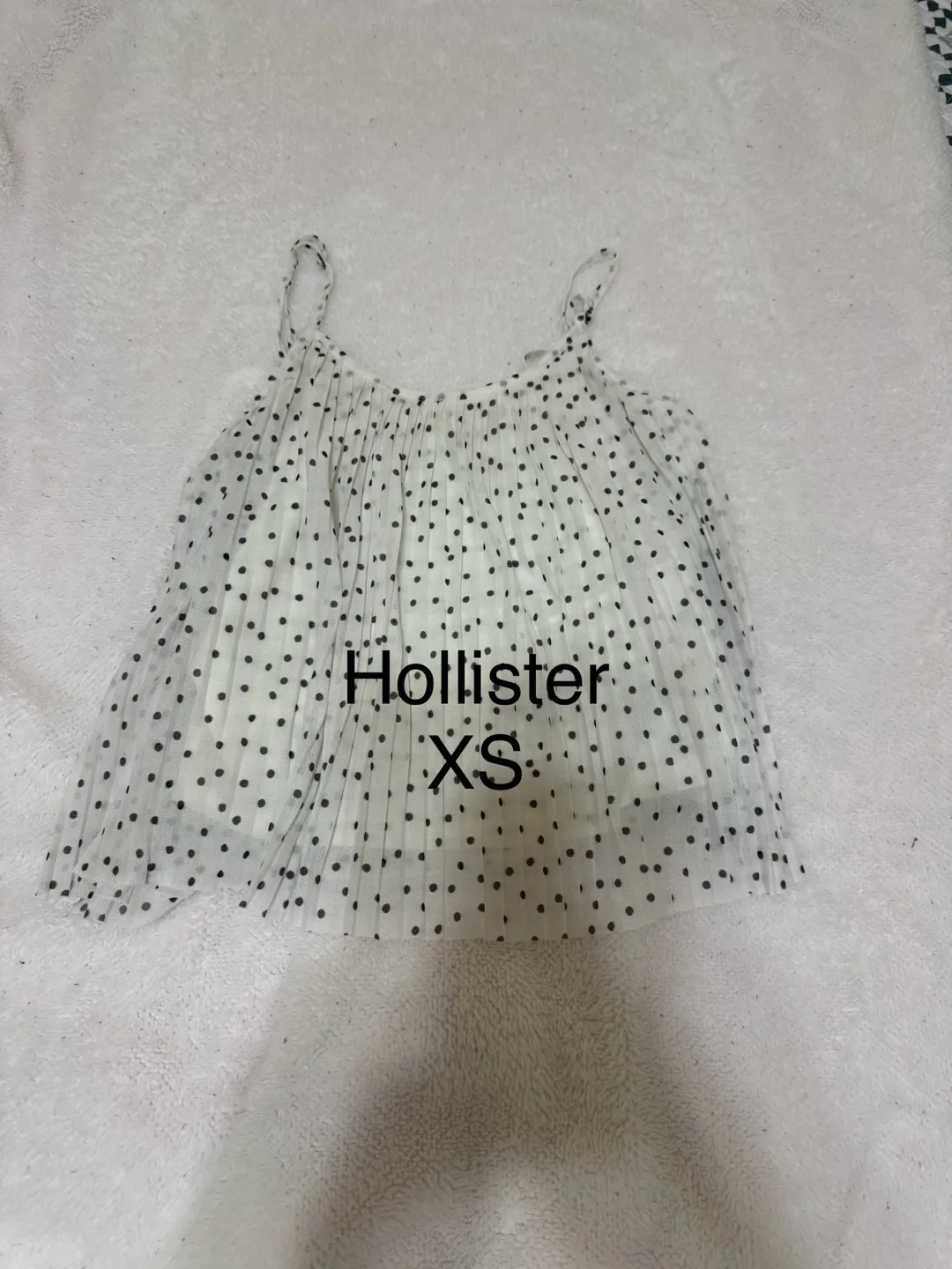 Hollister XS Tank Top - Black & White thumbnail
