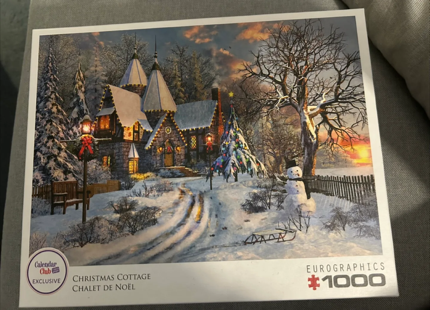 Eurographics Christmas Cottage 1000 Piece Puzzle thumbnail