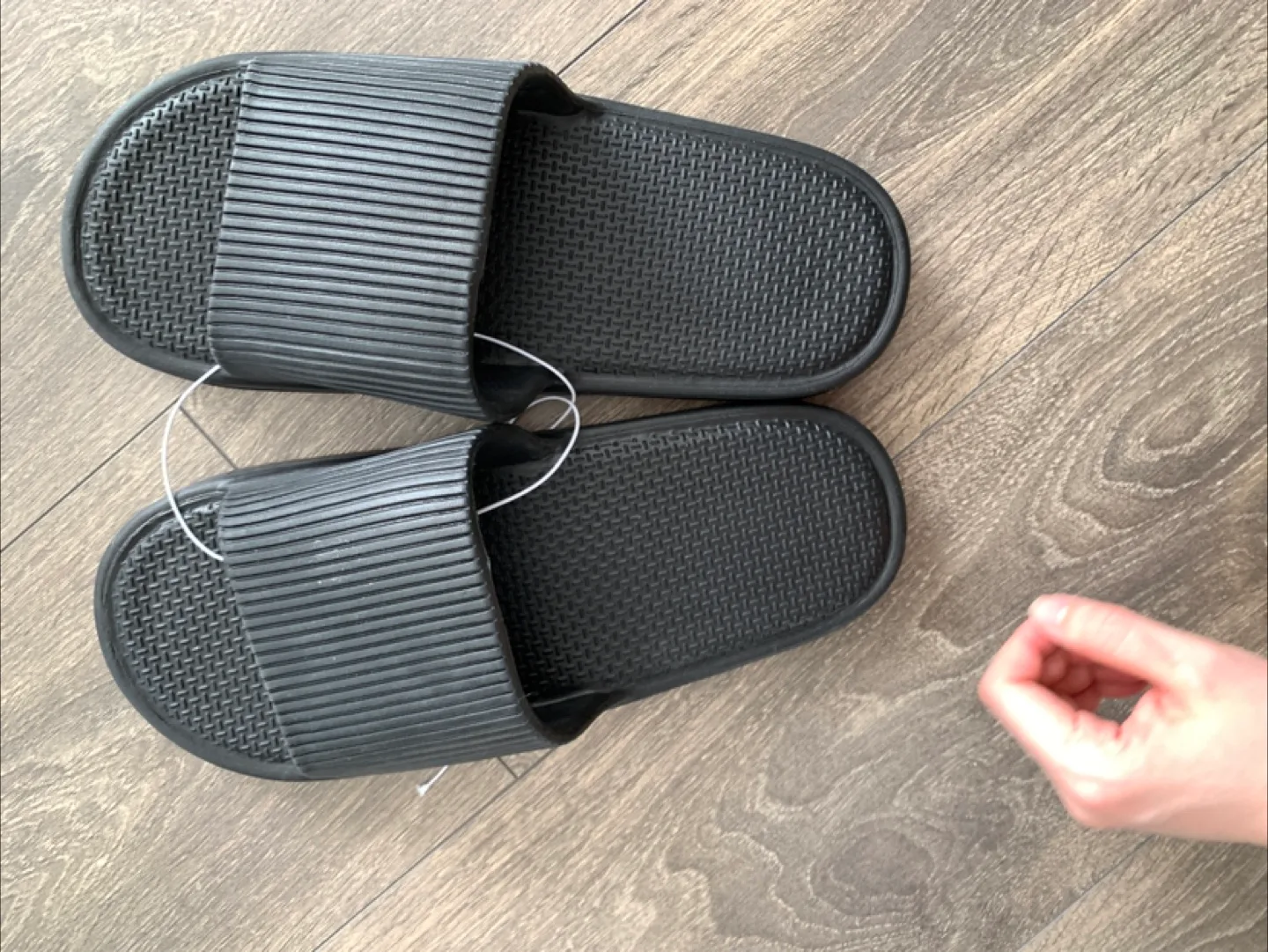Brand New Black Slides Size 44-45 (Men's US 10-11) thumbnail