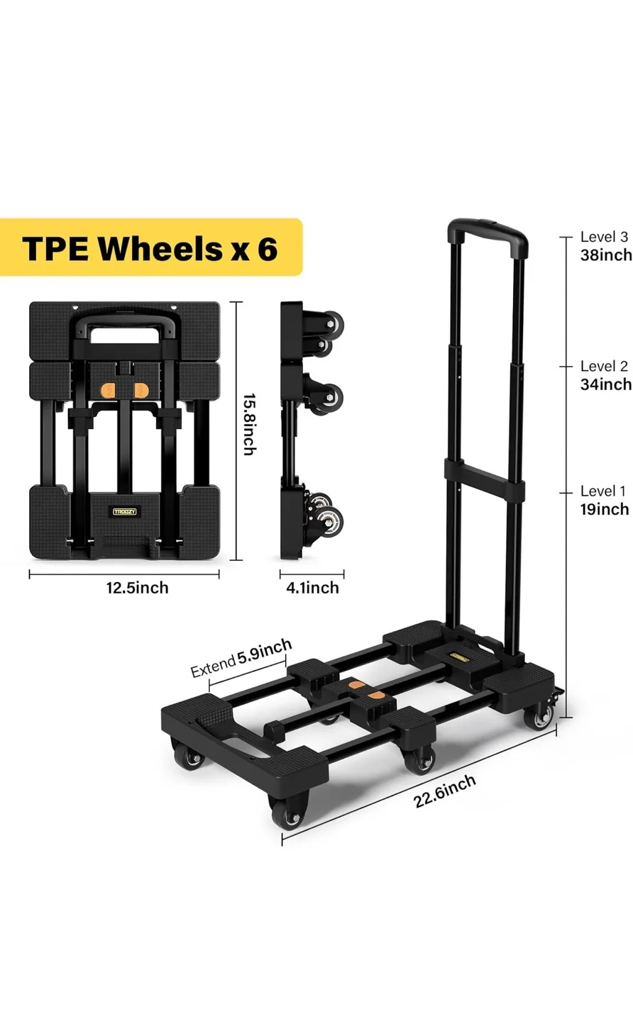 TROOZY Folding Hand Truck Dolly Cart image indicator(4)