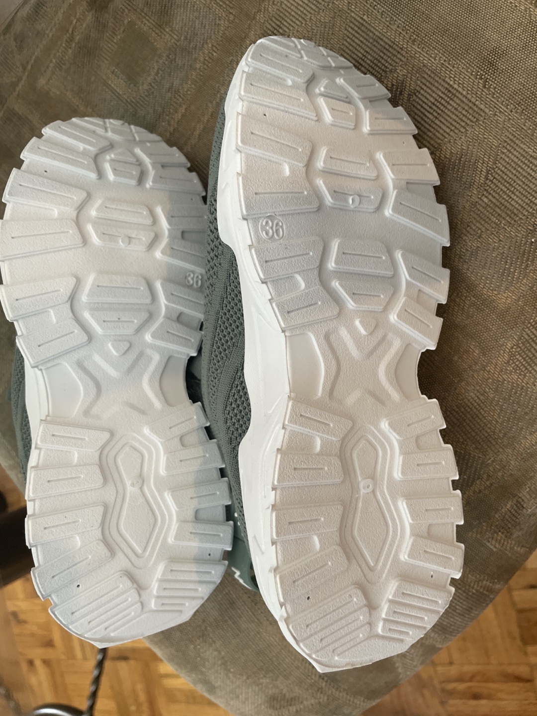 Fashion Green & White Sneakers - Size 36 - photo 2