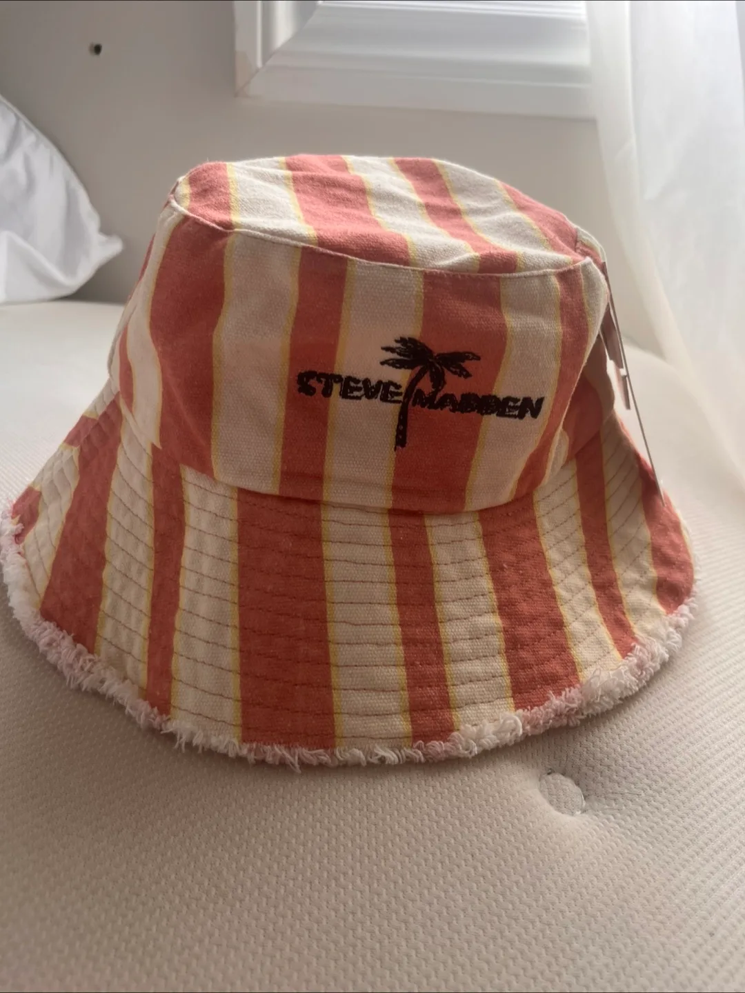 Steve Madden Striped Bucket Hat thumbnail
