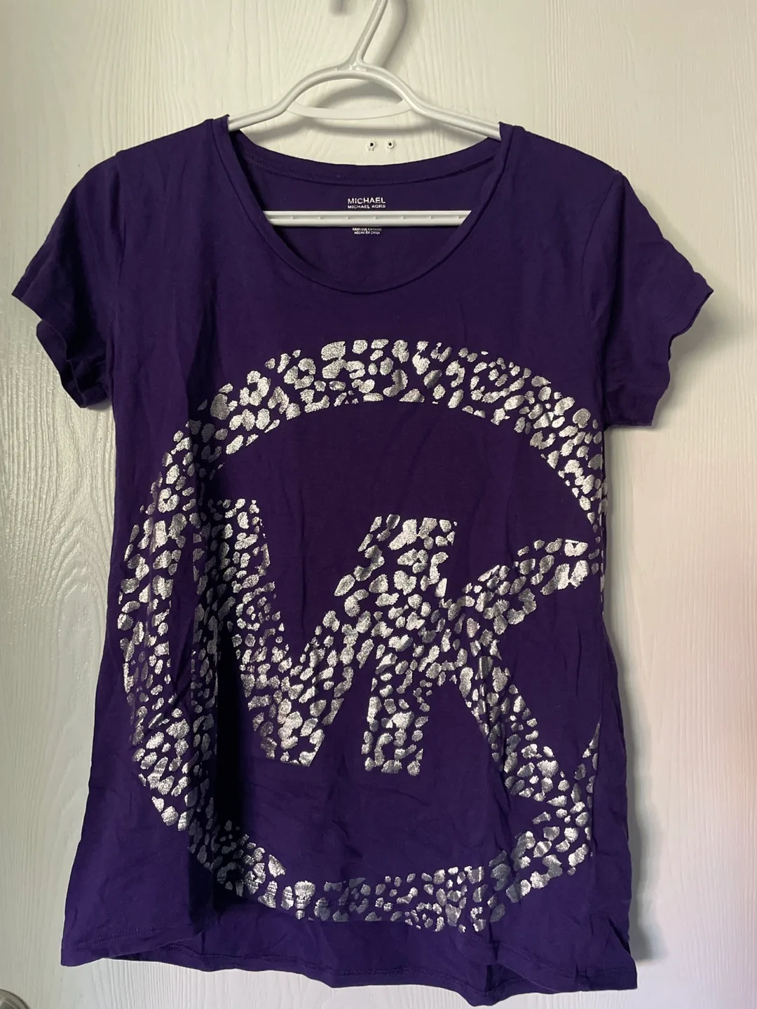 Michael Kors Purple Tee - Size M thumbnail