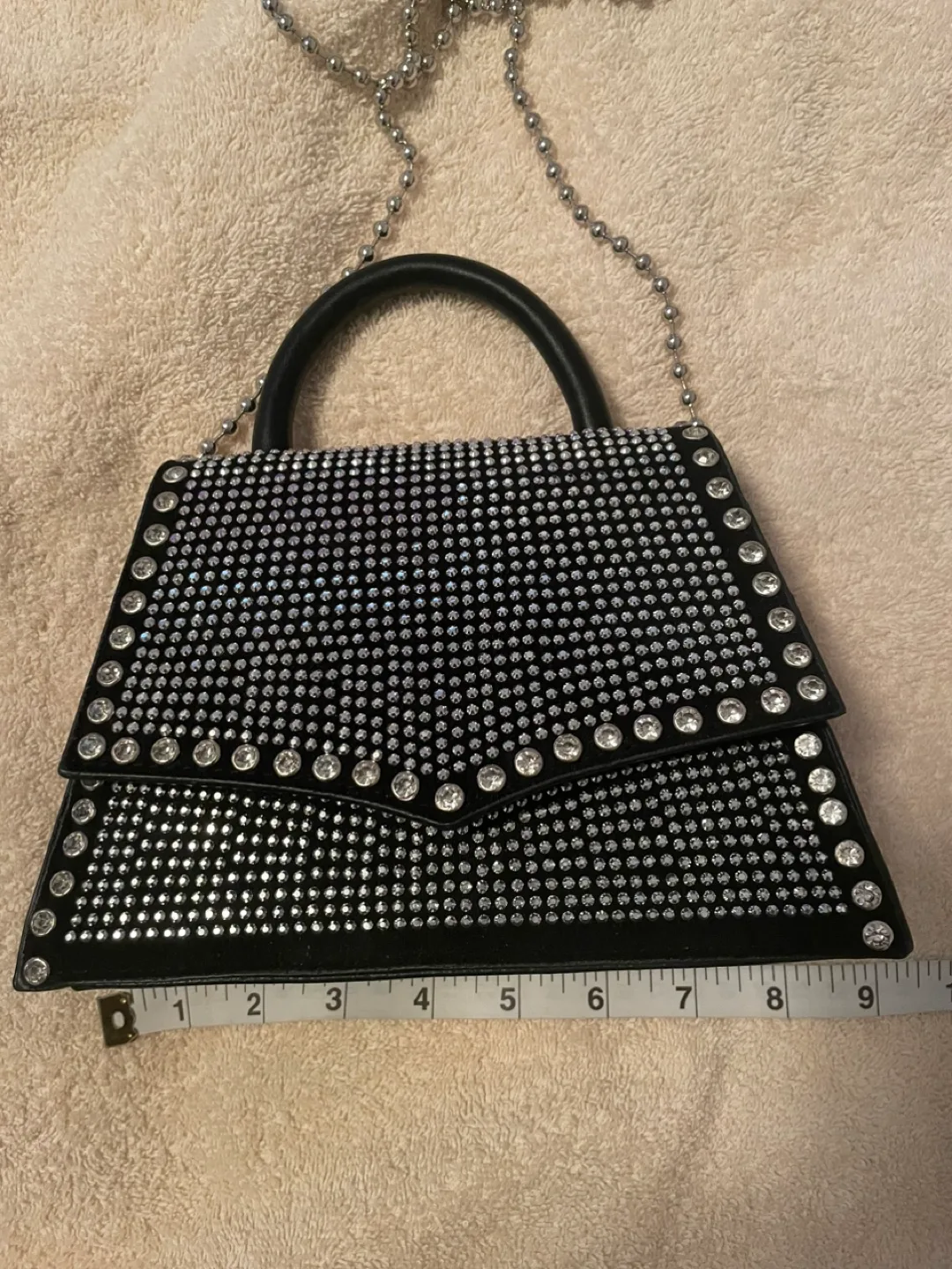 Studded Black Handbag image indicator(5)