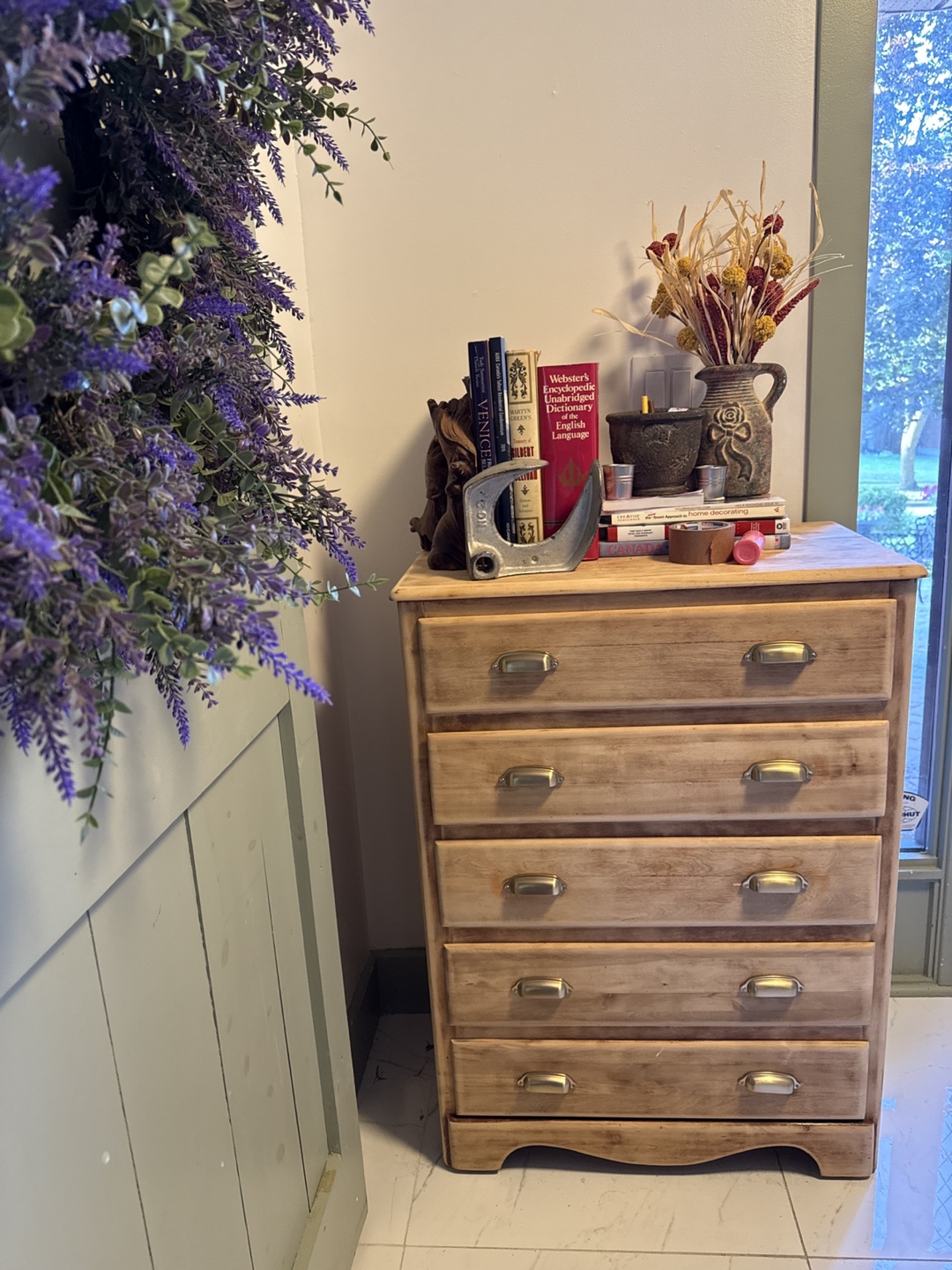 Vintage Wooden 5-Drawer Dresser - photo 5