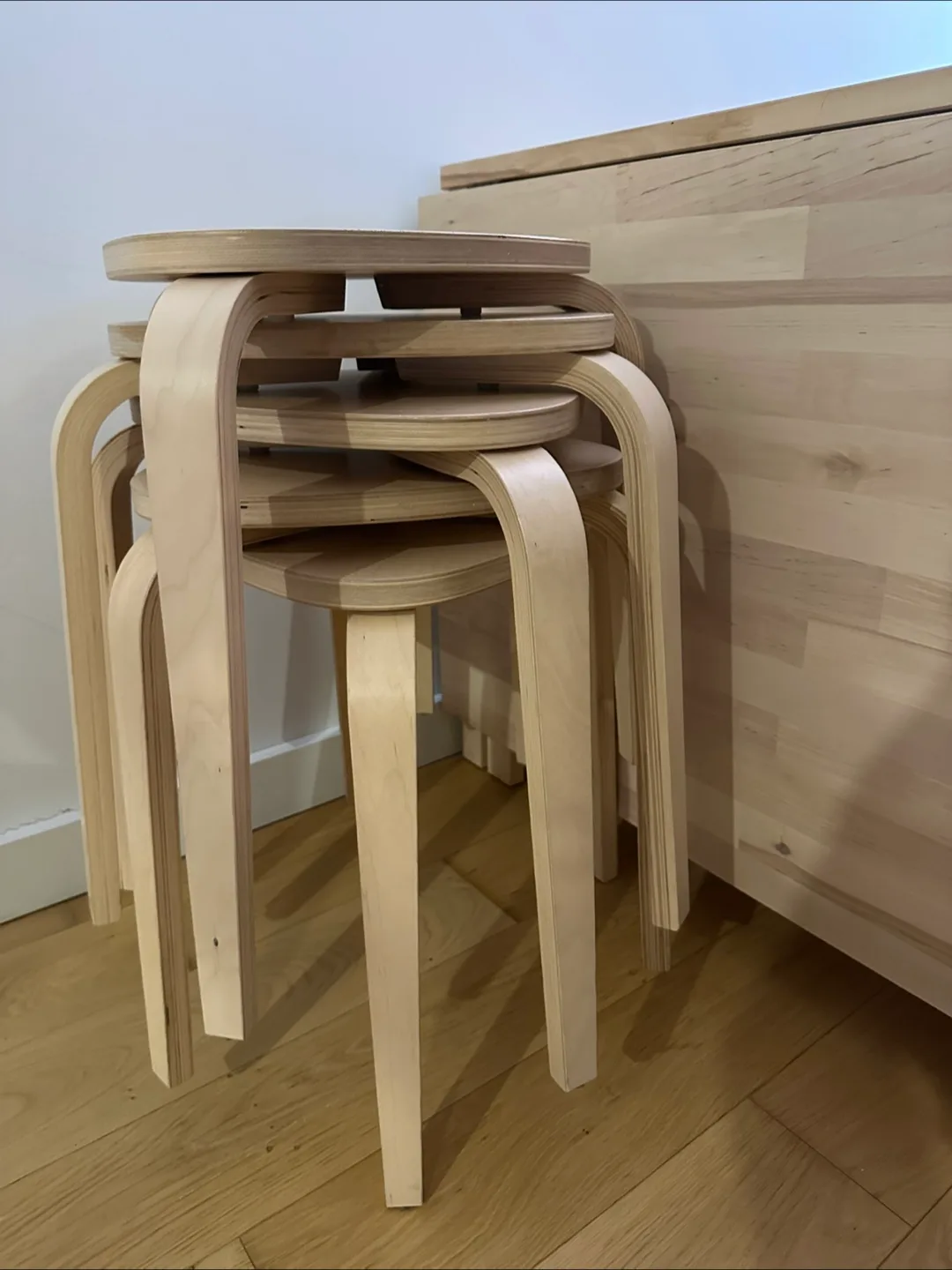 IKEA Folding Drop Leaf Table and Stools thumbnail