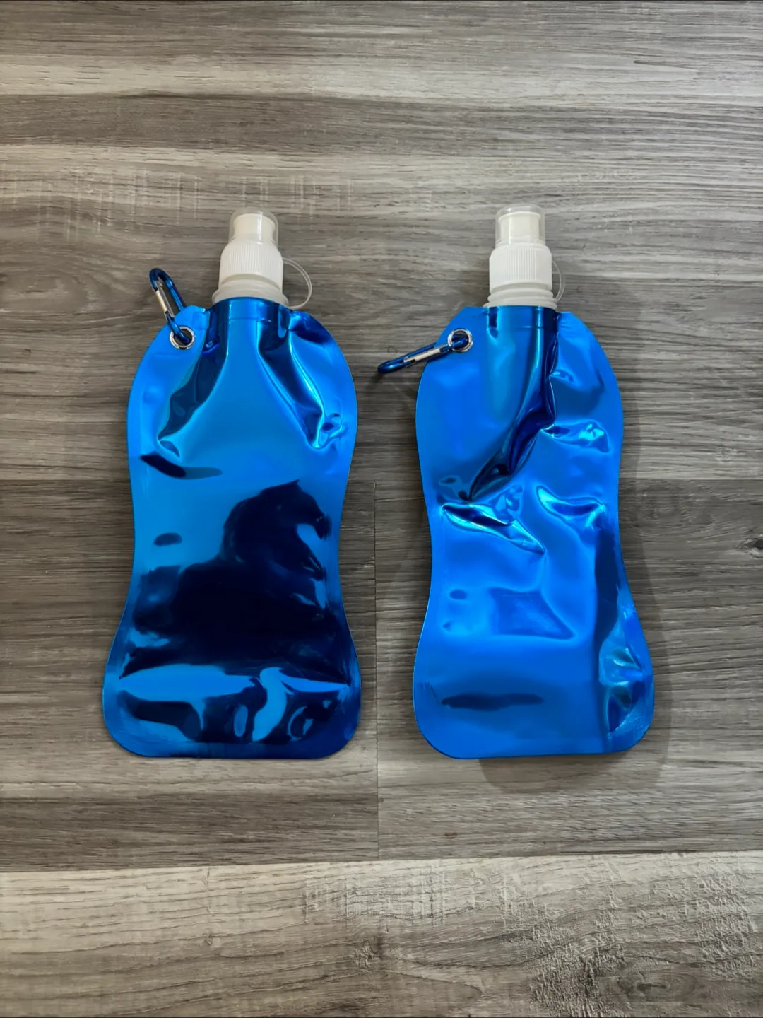 Bag of Blue Collapsible Water Bottles thumbnail