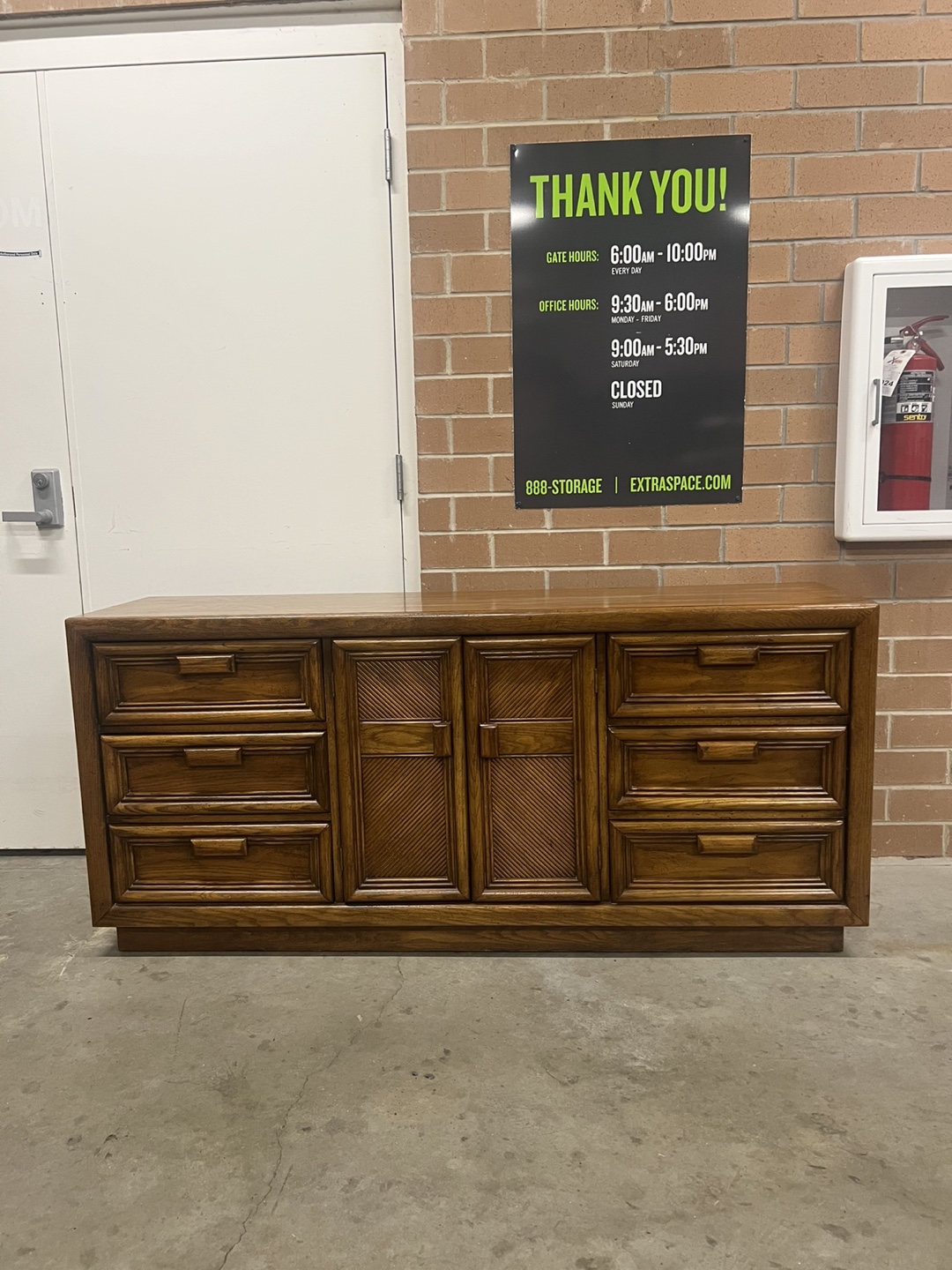 Wooden Dresser with 9 Drawers