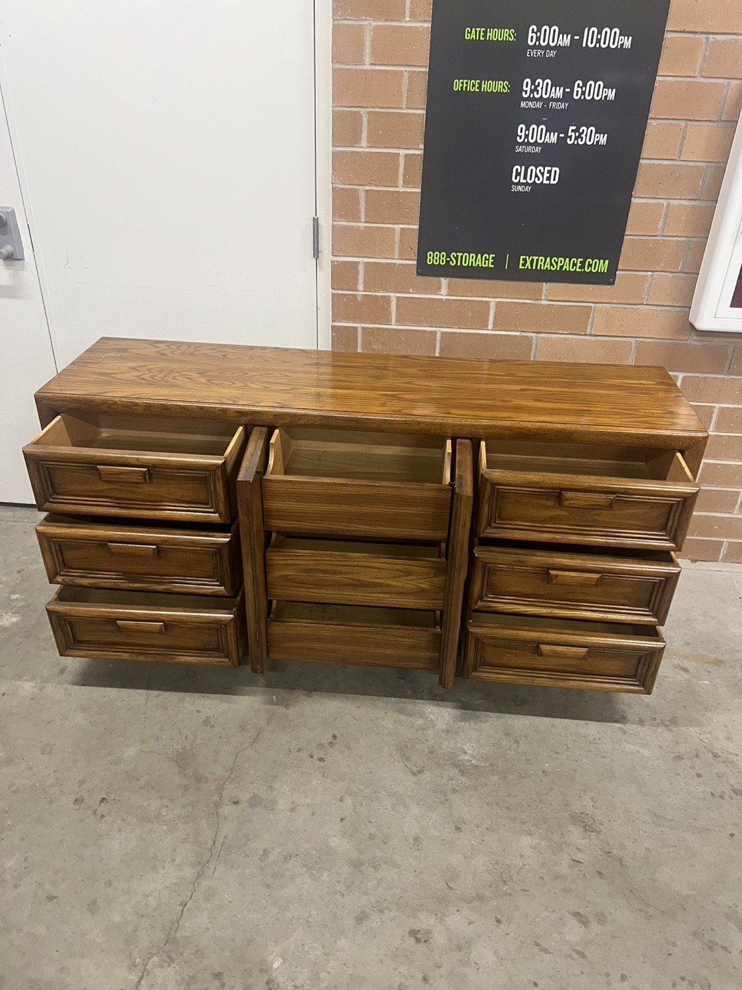 Wooden Dresser with 9 Drawers - photo 3