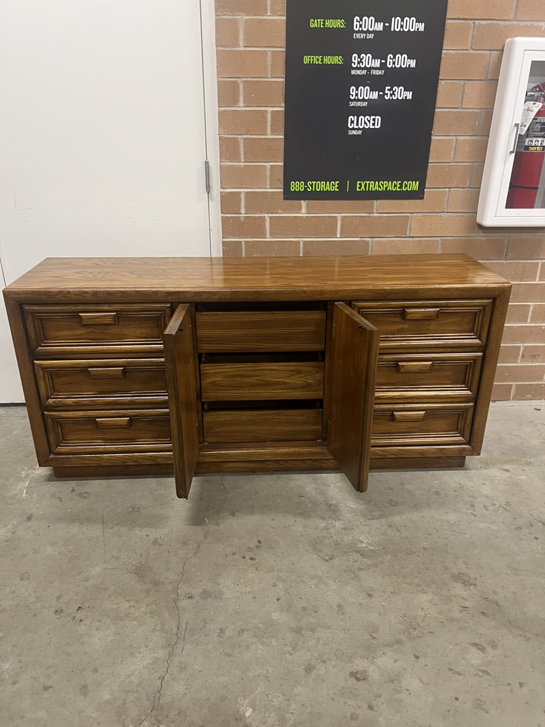 Wooden Dresser with 9 Drawers - photo 4