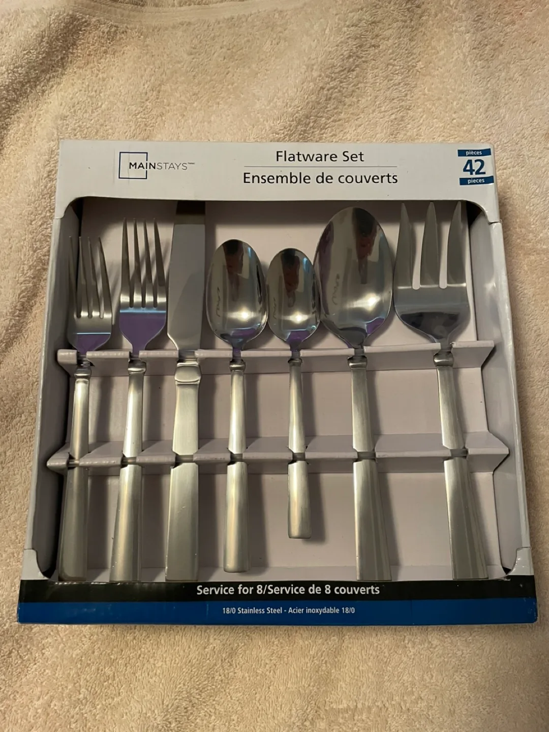 Mainstays 42-Piece Flatware Set - Service for 8 thumbnail