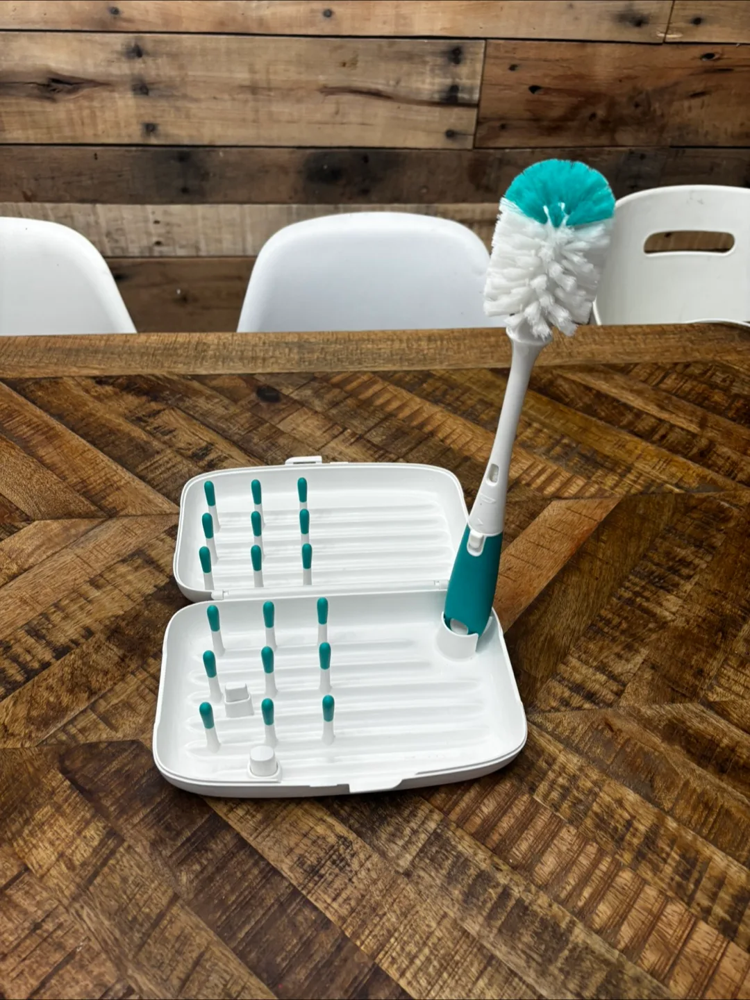 OXO Tot  Portable Bottle Drying Rack & Brush Set