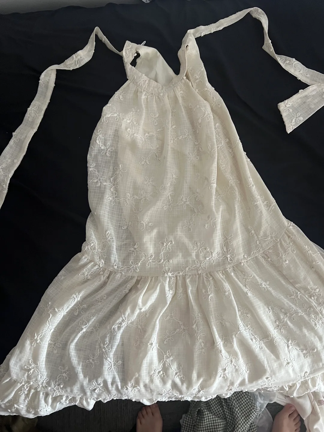 White Embroidered Sundress thumbnail