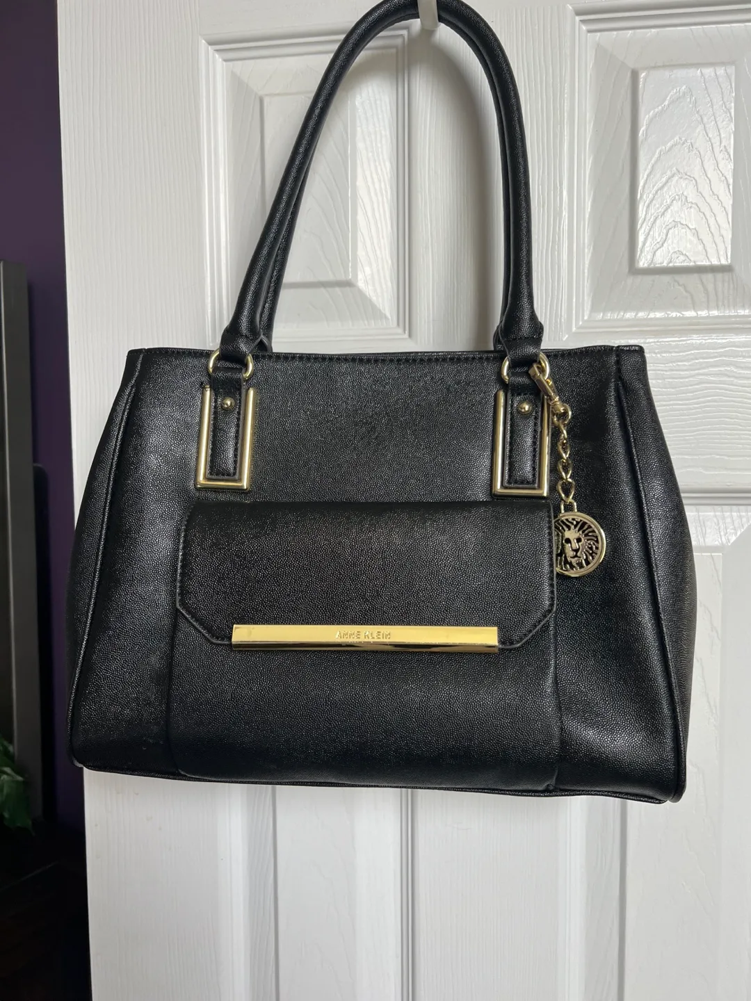 Anne Klein Black Tote Bag thumbnail
