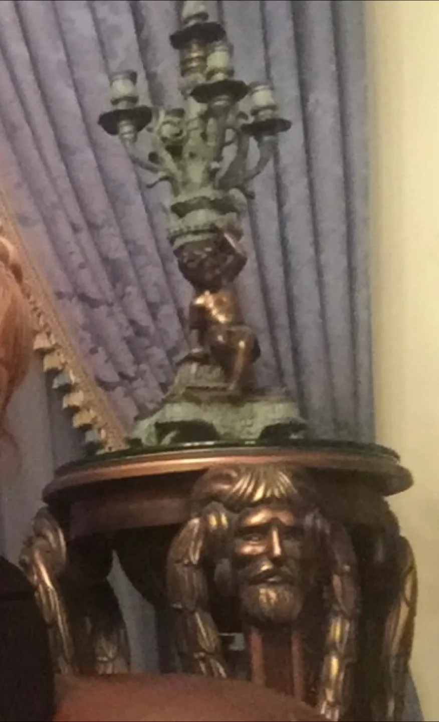 Vintage Pedestal, stand, Set of 2 thumbnail
