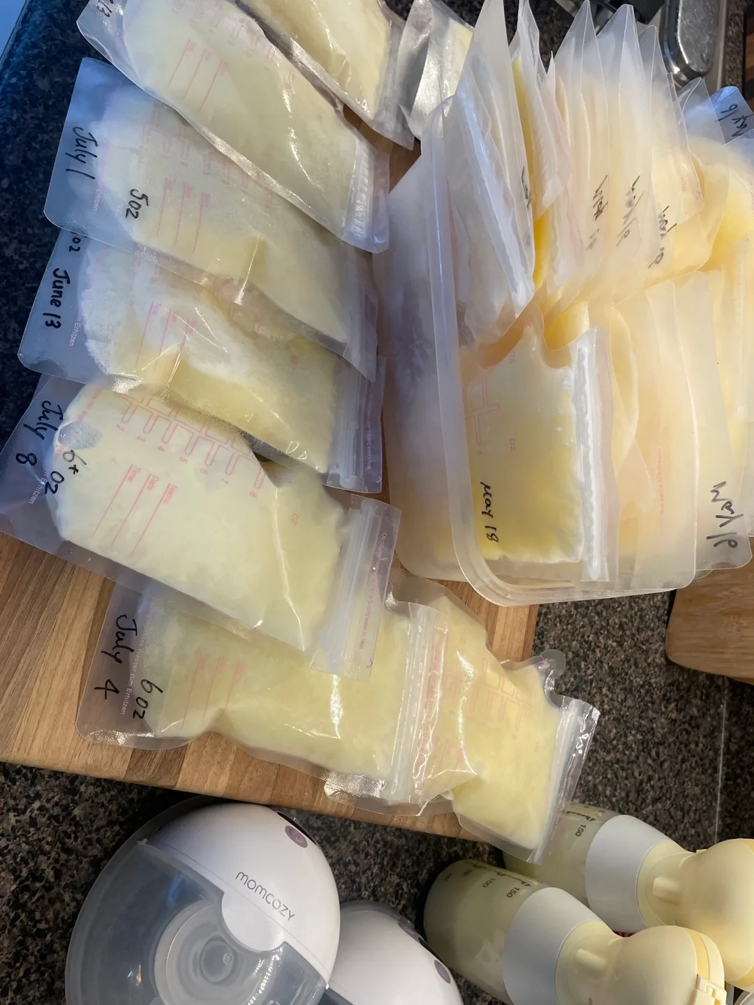 Breast milk 5 oz storage bags — $1 each. thumbnail