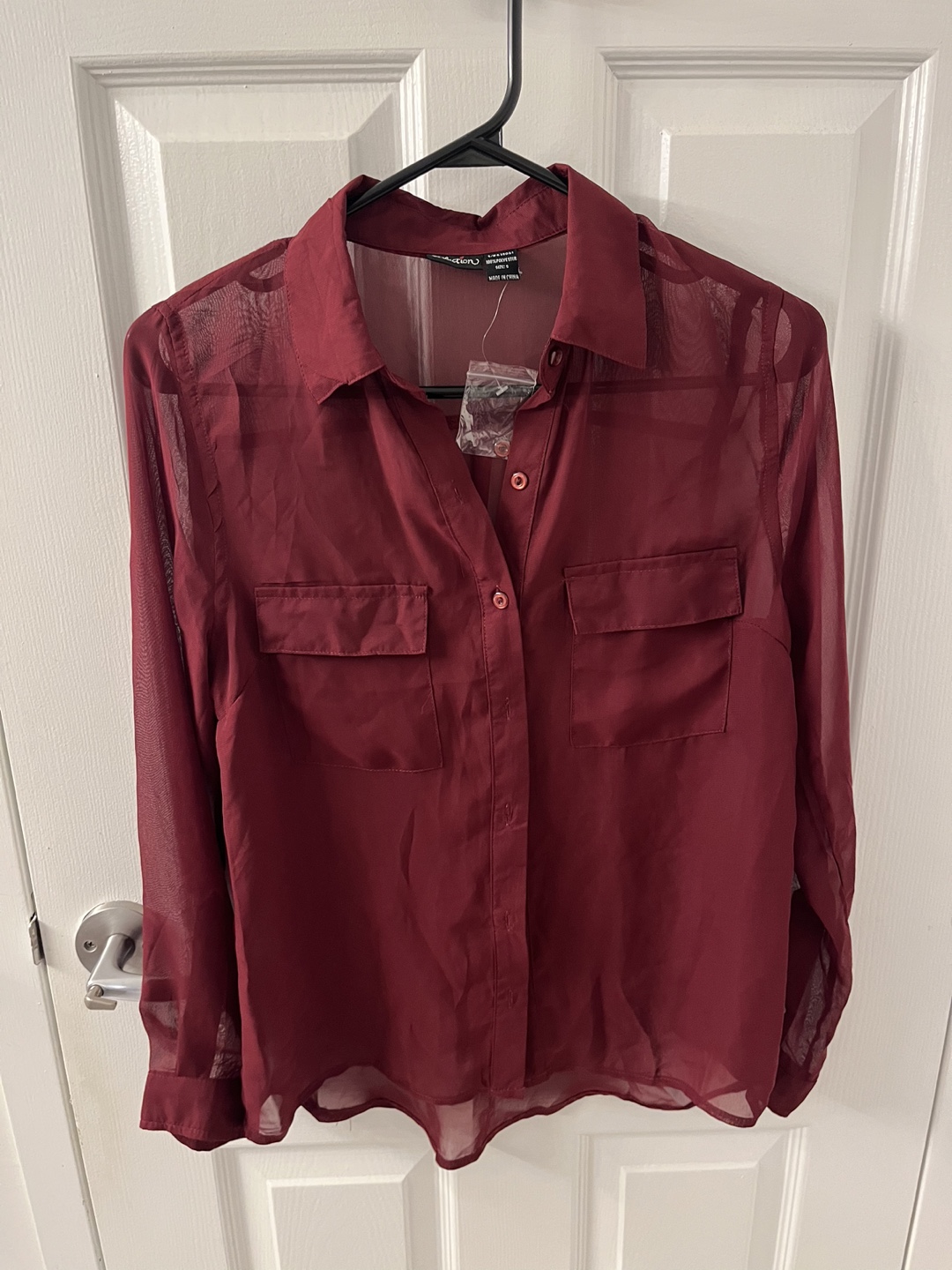 Red Seduction blouse size small