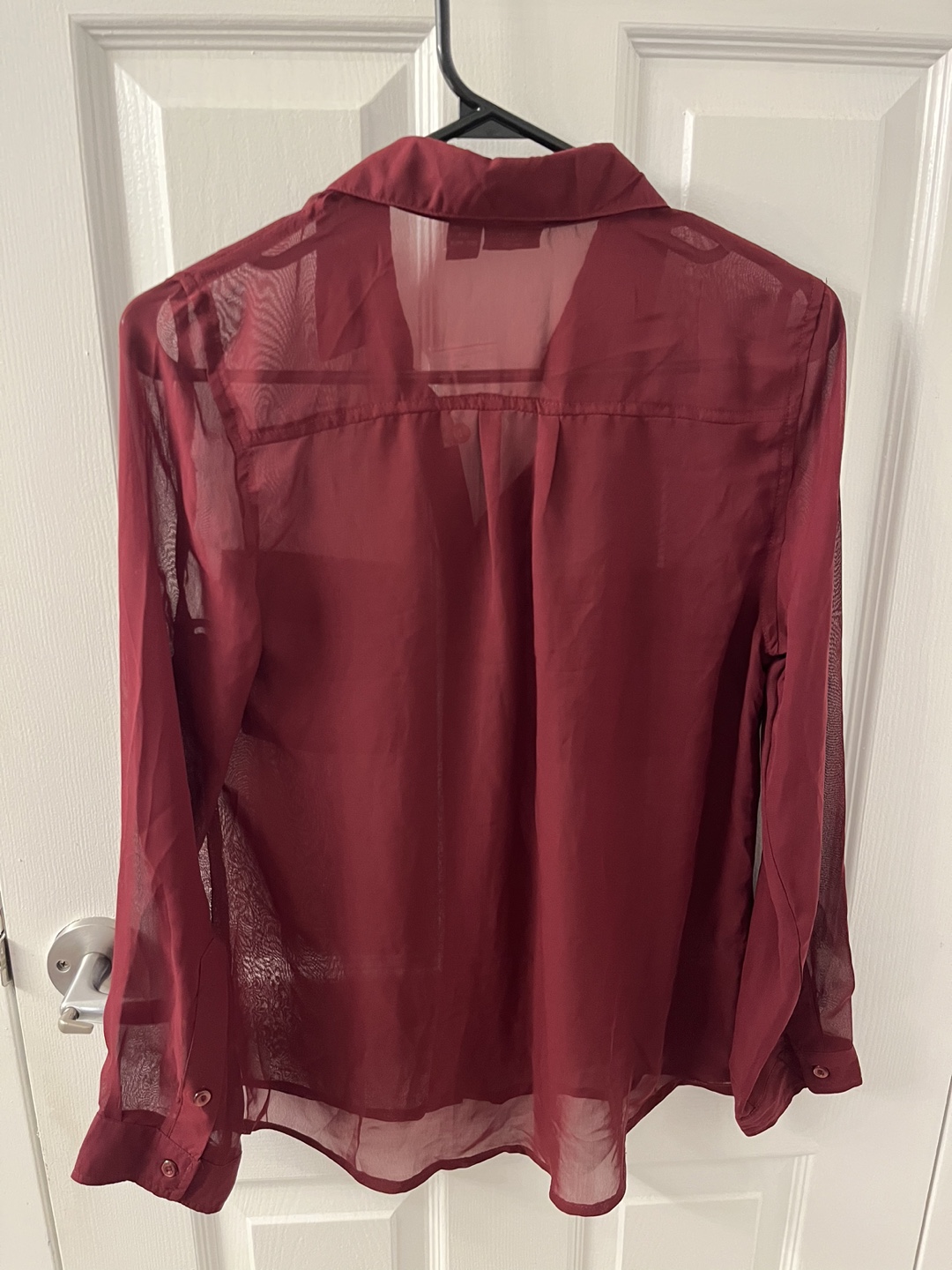 Red Seduction blouse size small - photo 3