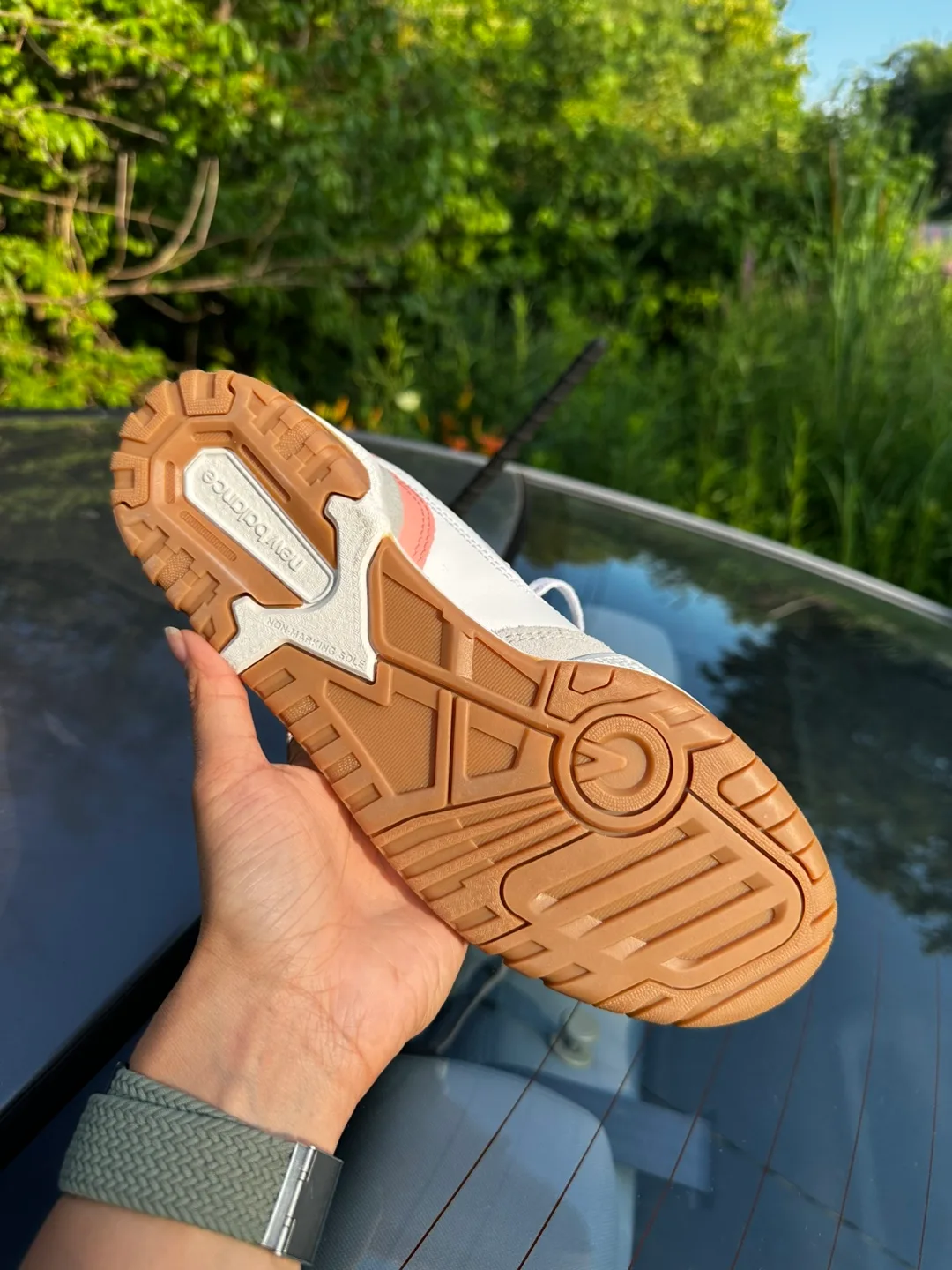 New Balance 550 White/Coral Sneakers image indicator(5)