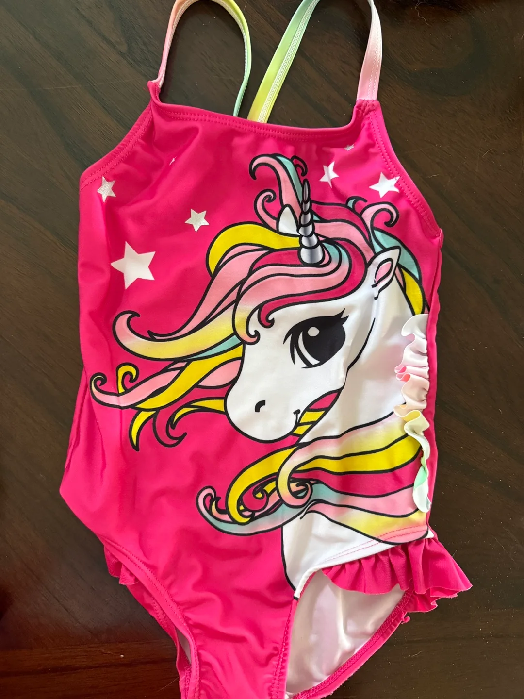 Girls' Unicorn Swimsuit - Size 5/6 thumbnail