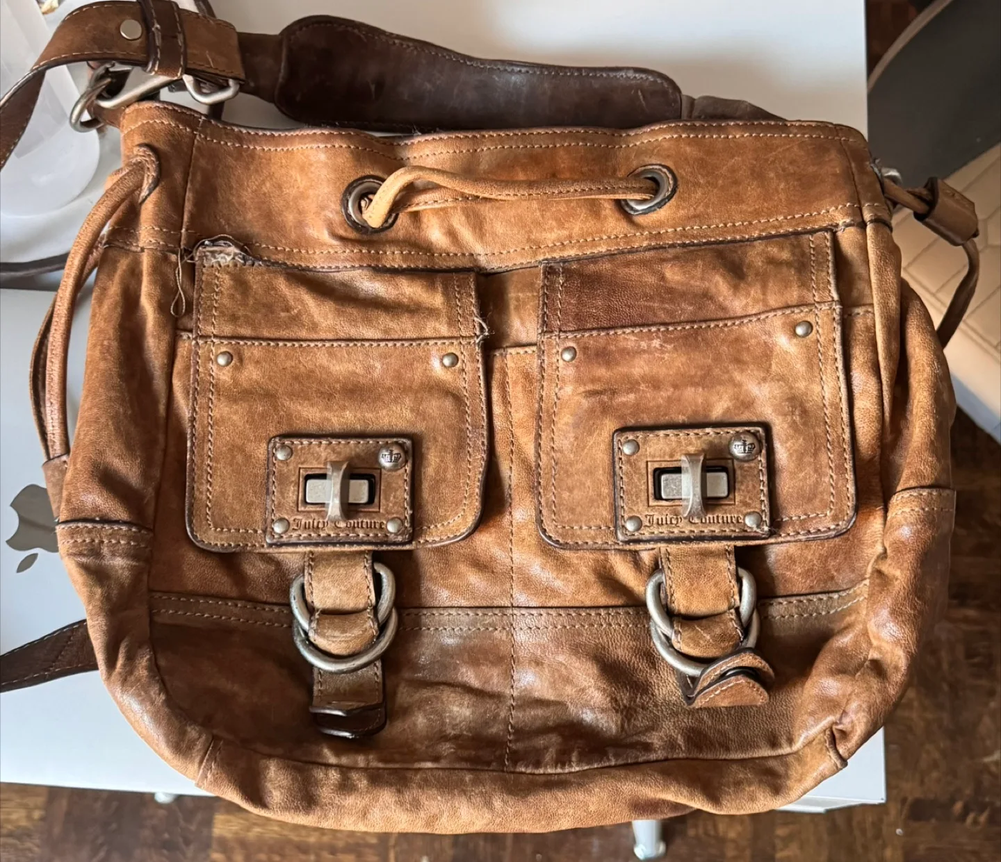 Juicy Couture Vintage Brown Leather Bag thumbnail