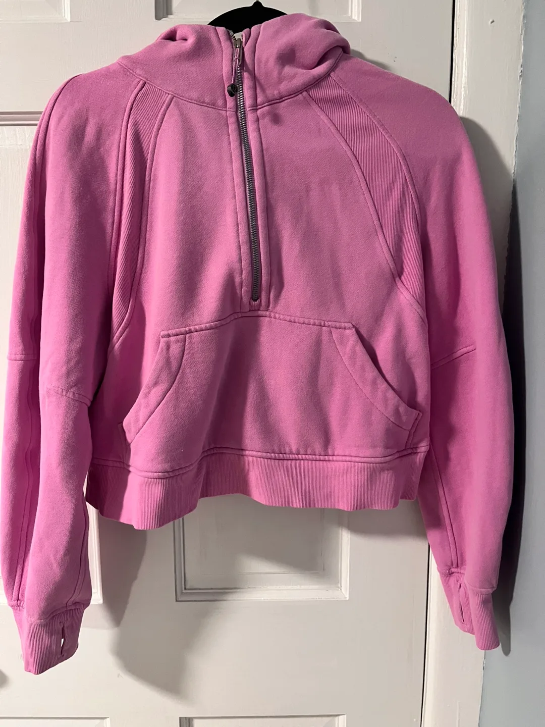 Lululemon Pink Cropped Hoodie XS/S thumbnail