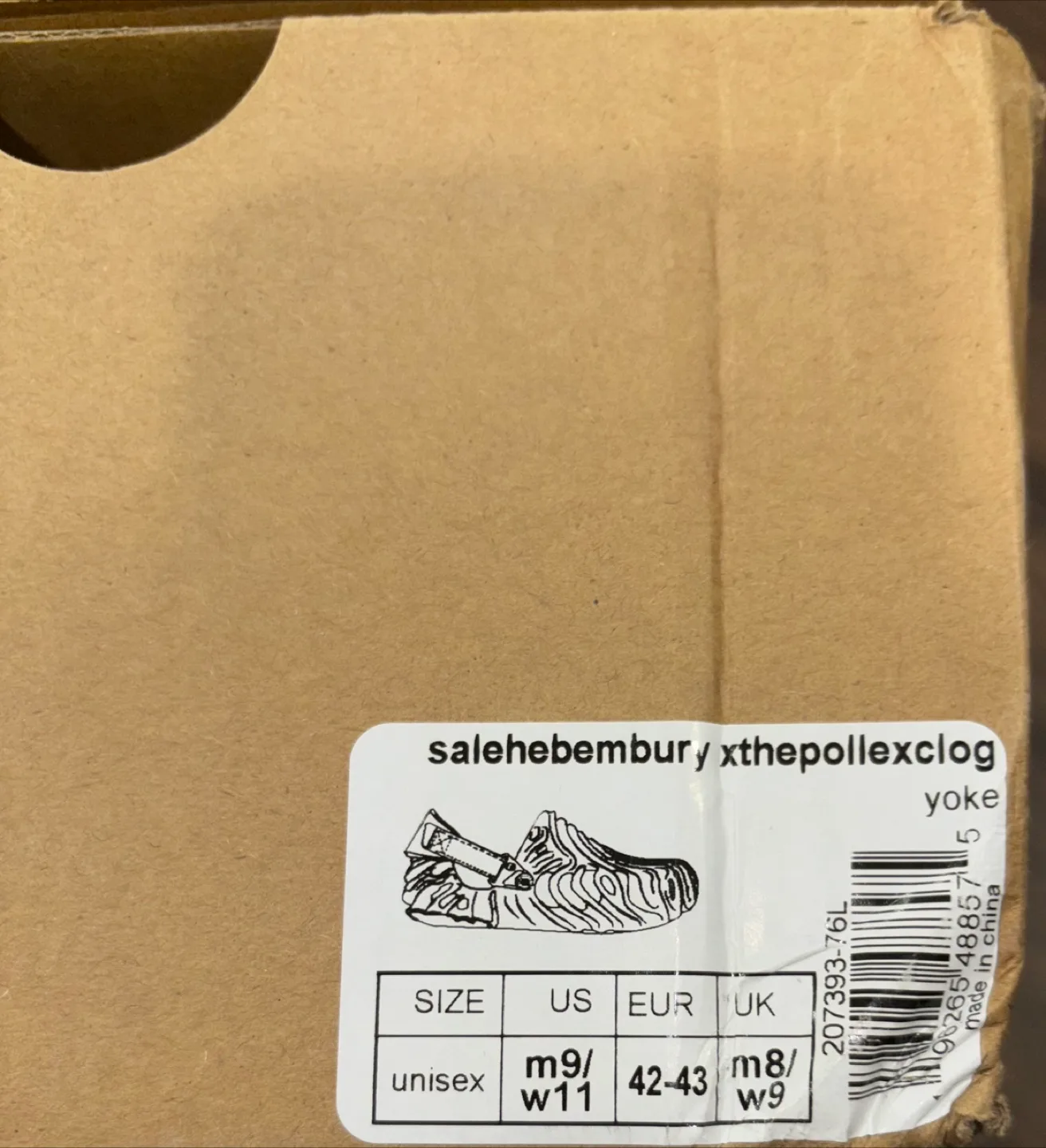 Salehe Bembury x Crocs Pollex Clog - Size M9/W11 image indicator(6)