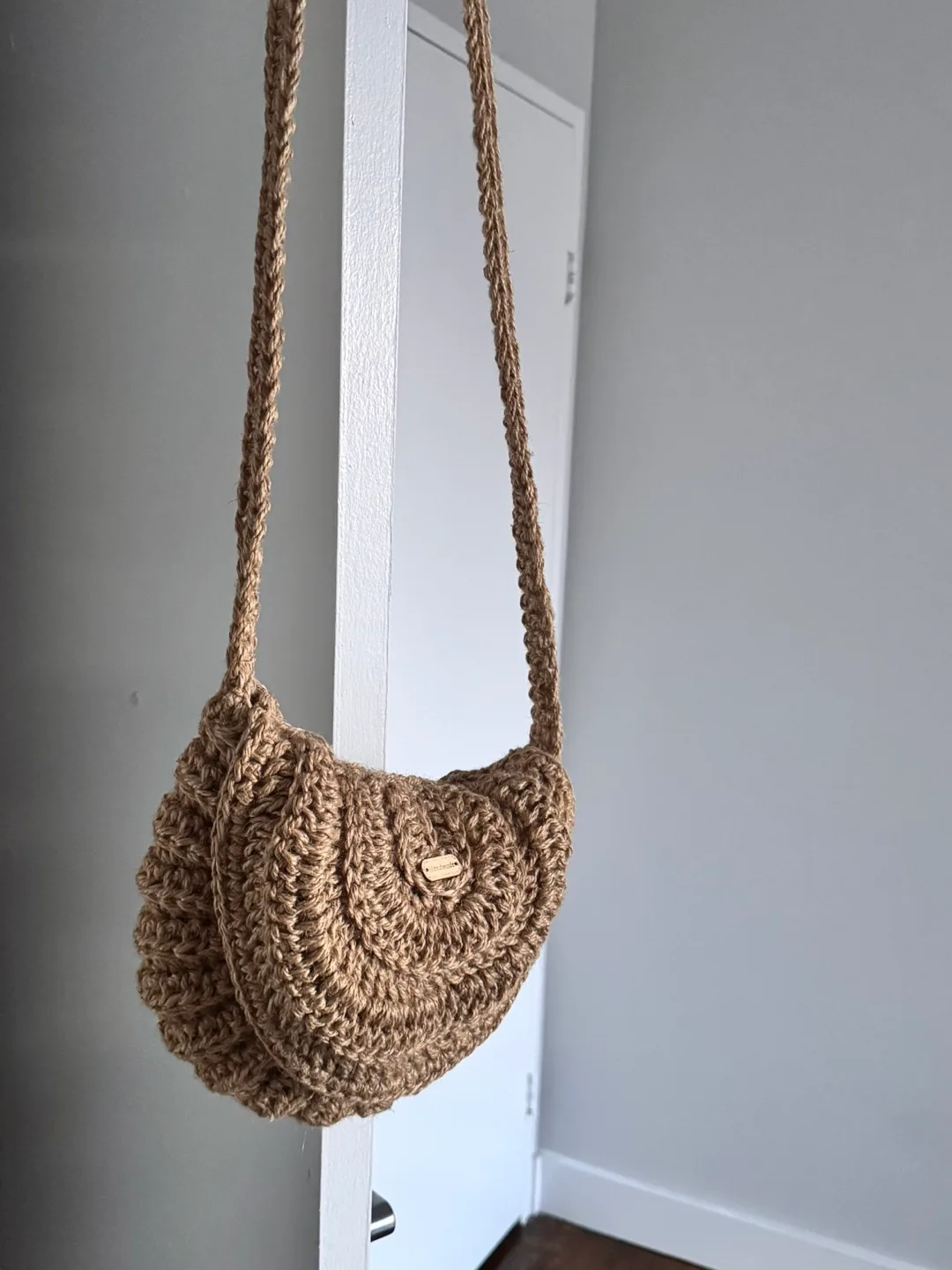Handmade Jute Crochet Shoulder Bag thumbnail
