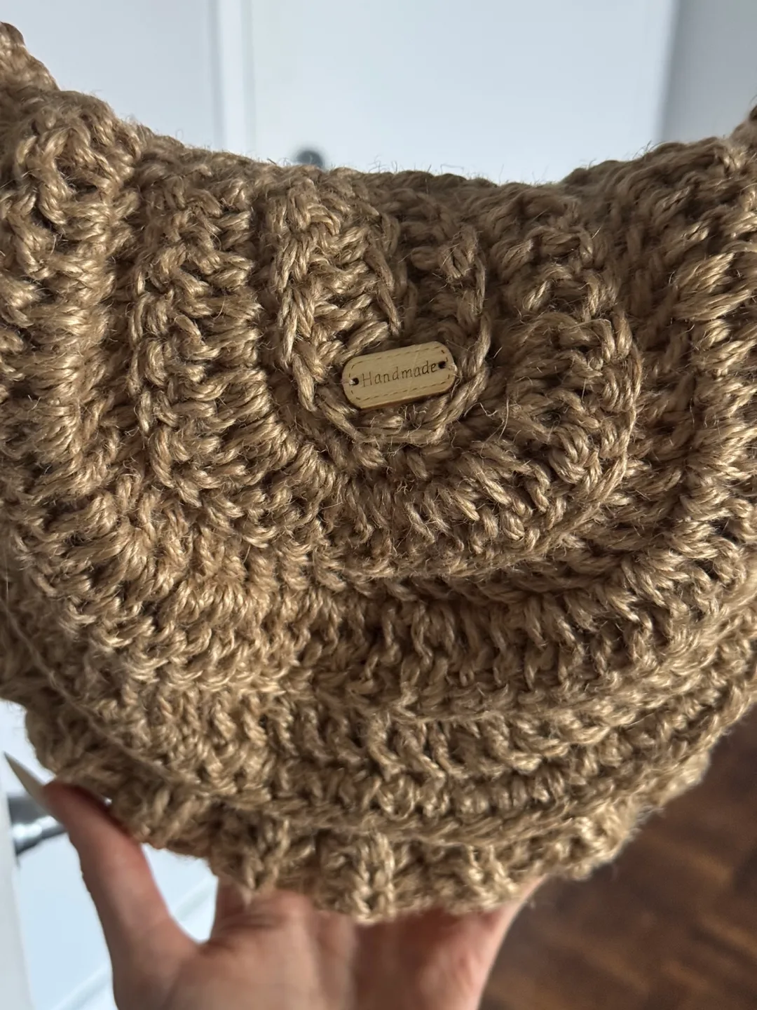 Handmade Jute Crochet Shoulder Bag image indicator(2)