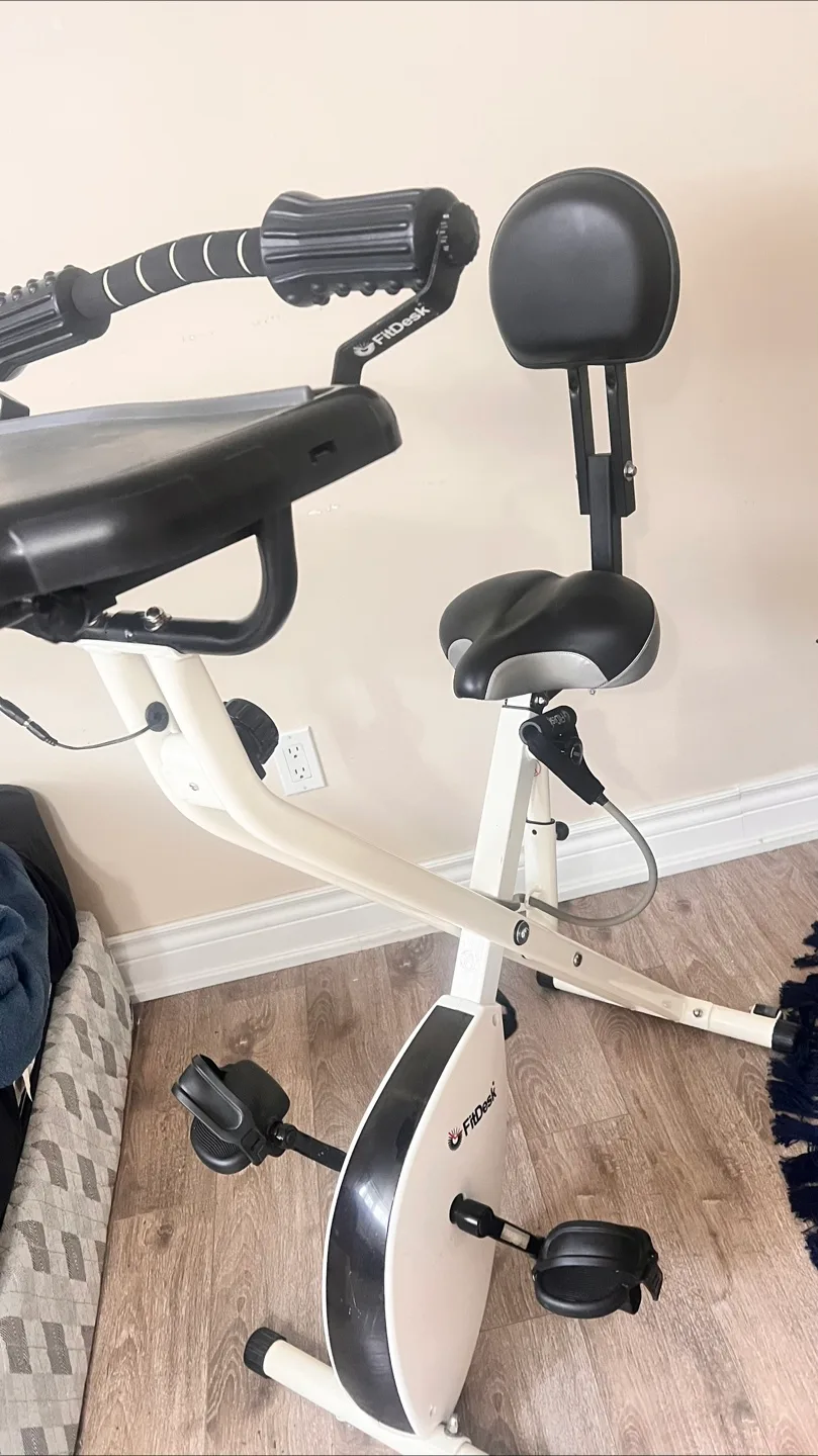 FitDesk Exercise Bike with Adjustable Tension thumbnail