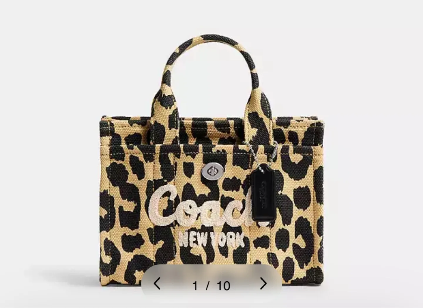 Brand new tags on Coach Cargo  Tote 20In Leopard Print thumbnail