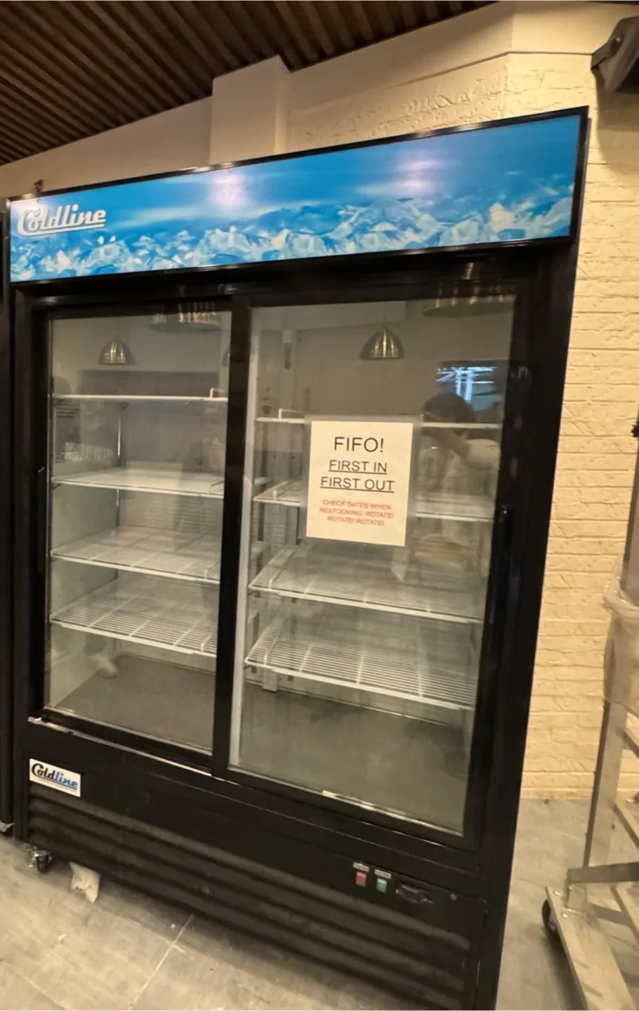 Coldline Commercial Refrigerator, double door thumbnail
