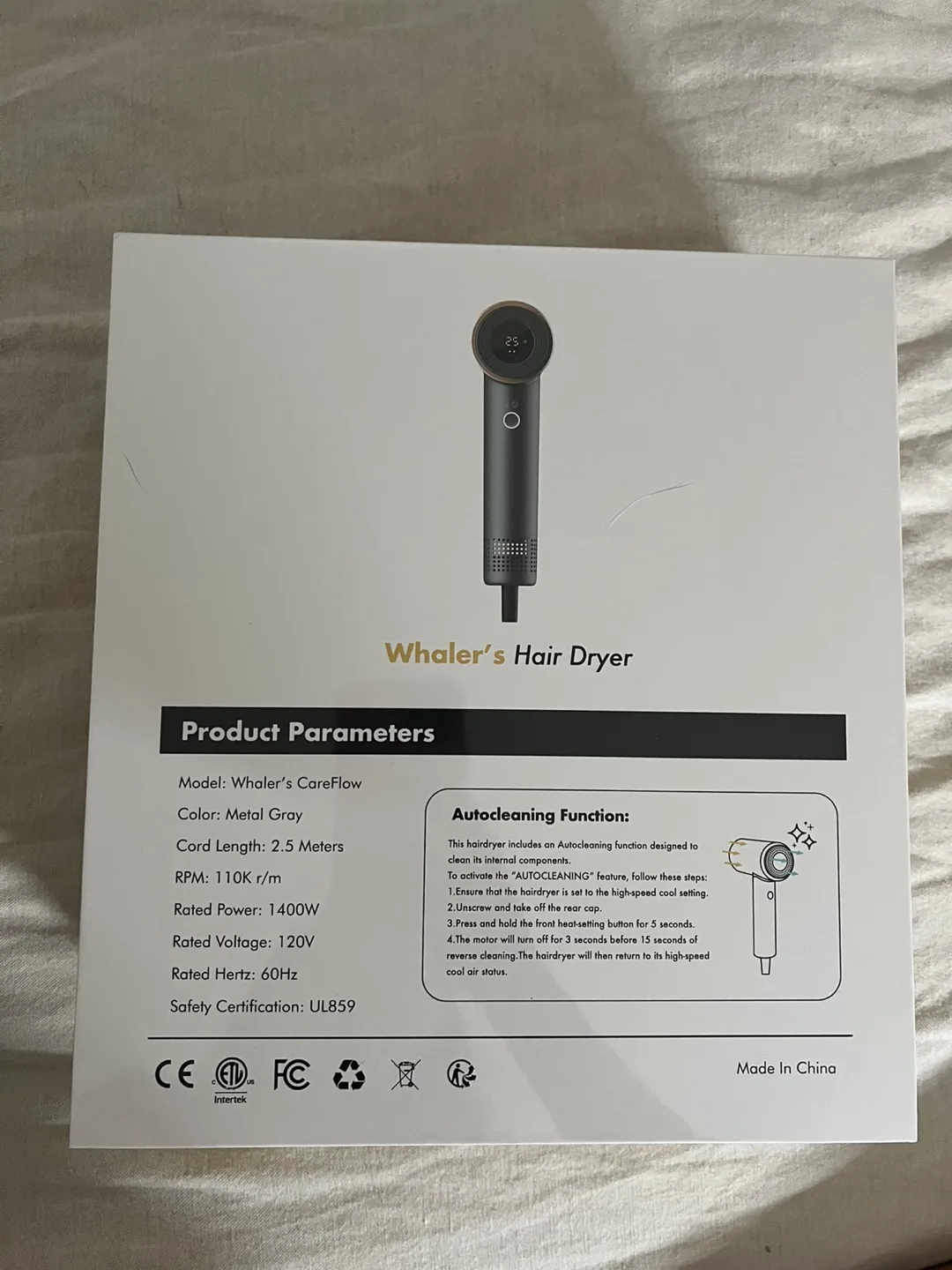 Whaler's CareFlow Hair Dryer - Metal Gray image indicator(3)