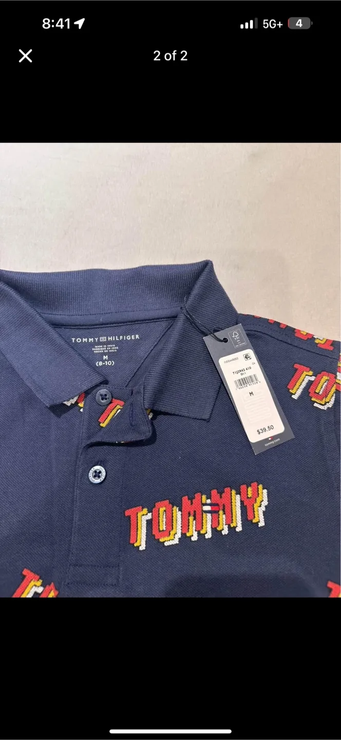 Tommy Hilfiger Kids Polo Shirt - Size M (8-10) thumbnail