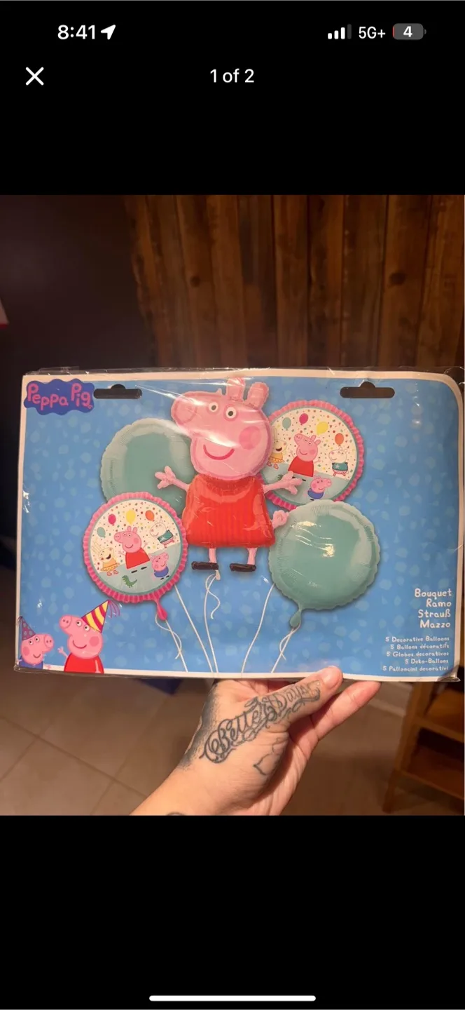 Peppa Pig Bouquet of Balloons thumbnail