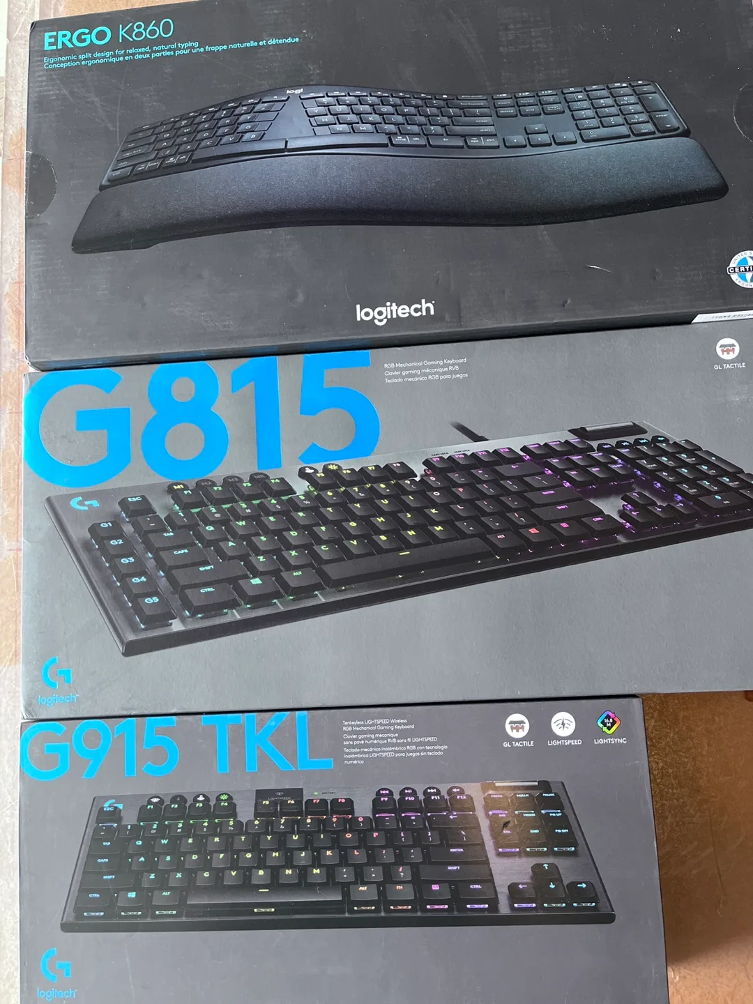 Logitech ERGO K860 & G815 & G915 TKL Keyboards thumbnail