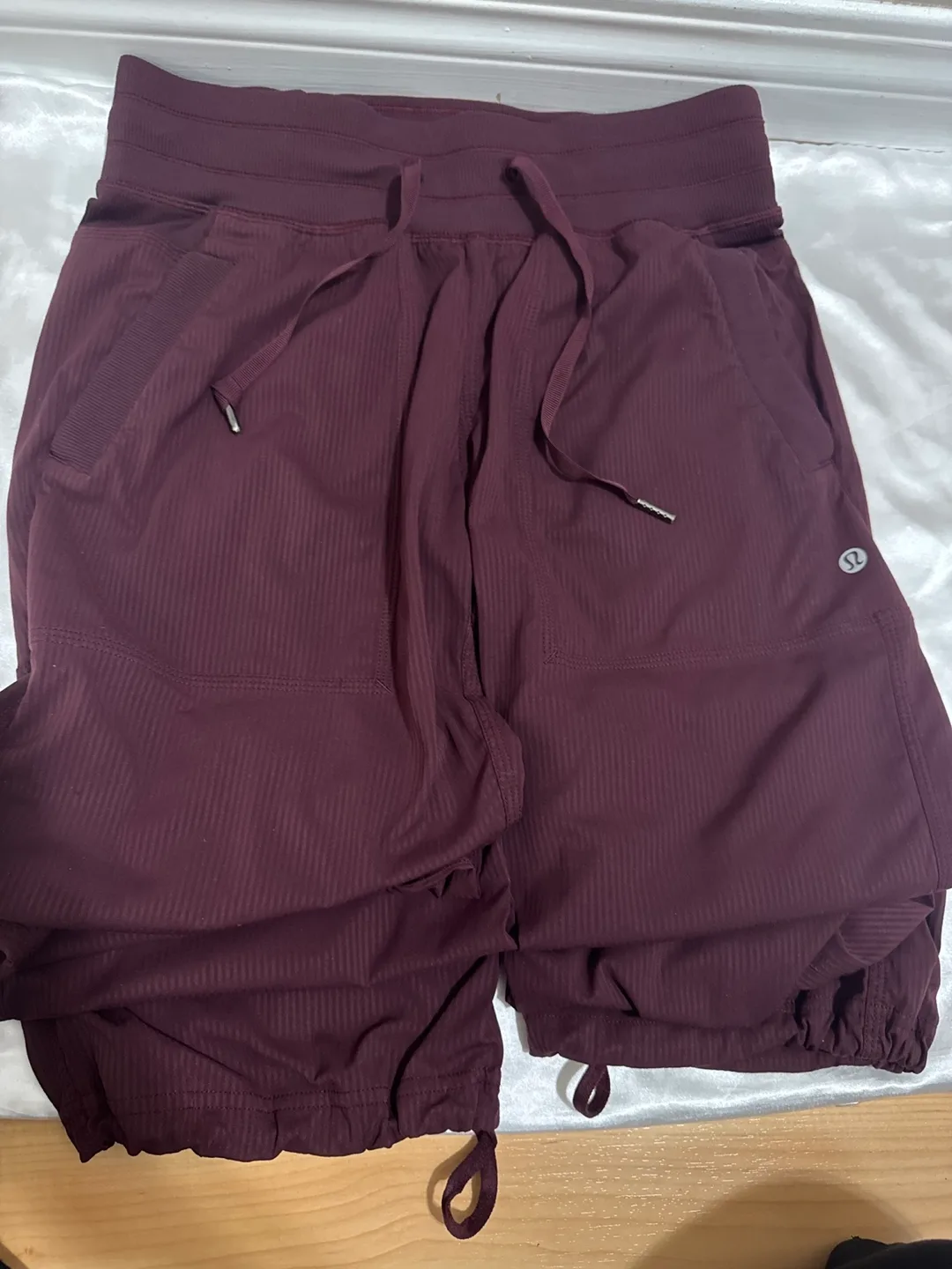 Lululemon Burgundy Jogger Pants image indicator(2)