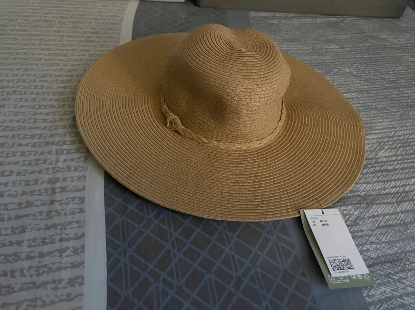 New H&M Straw Sun Hat - Size M/56 thumbnail