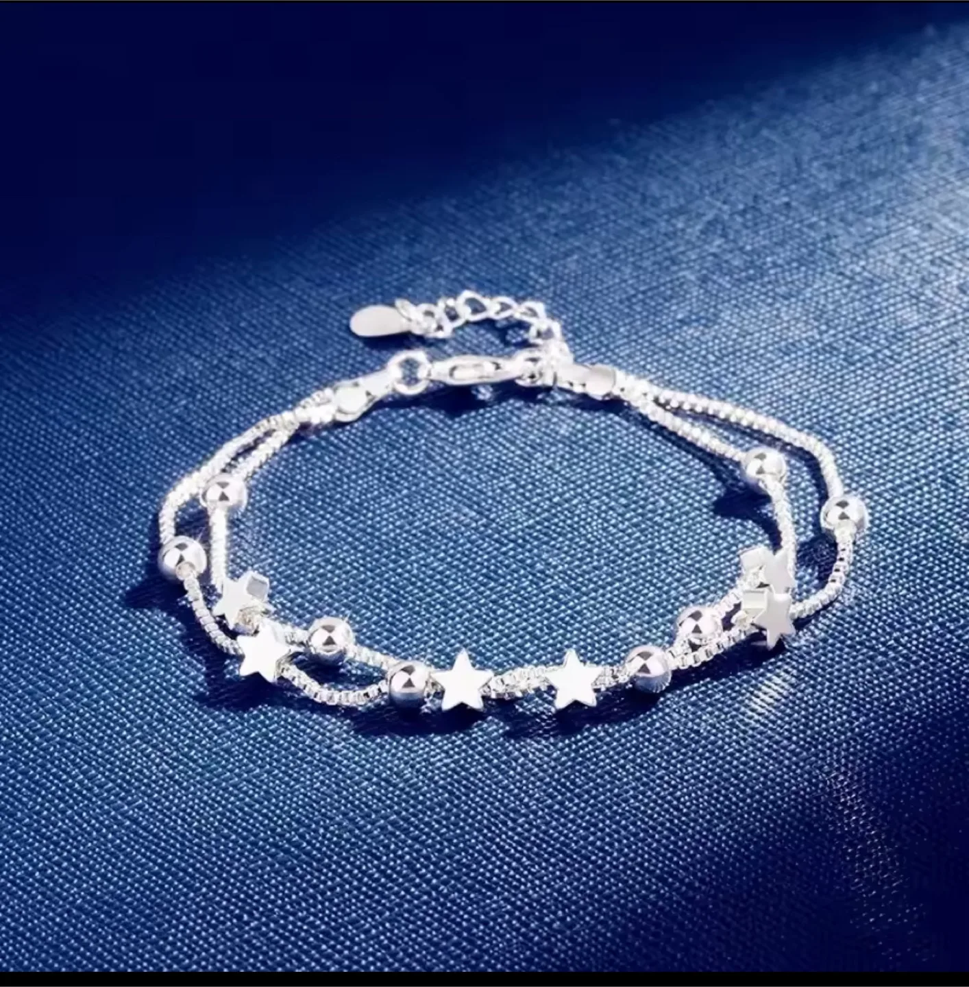 Silver Star Charm Bracelet thumbnail