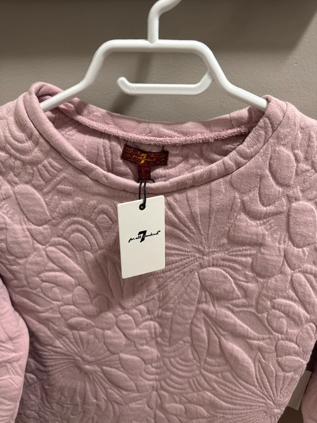 7 For All Mankind Floral Sweatshirt - Size L image indicator(2)