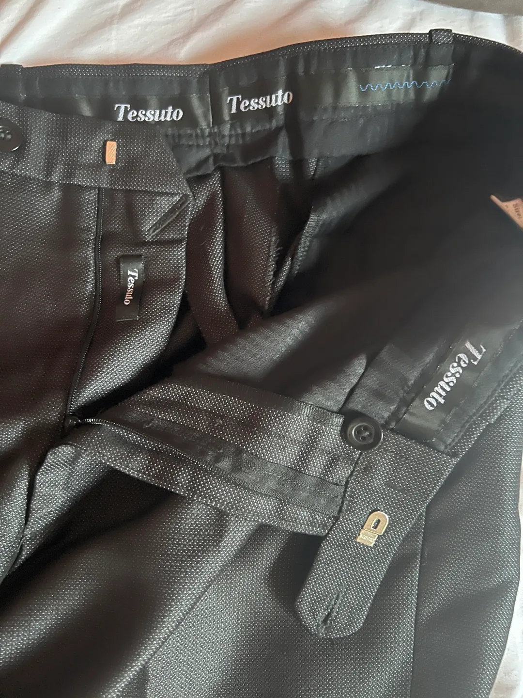 Tessuto Black Dress Pants - Size 44 image indicator(2)