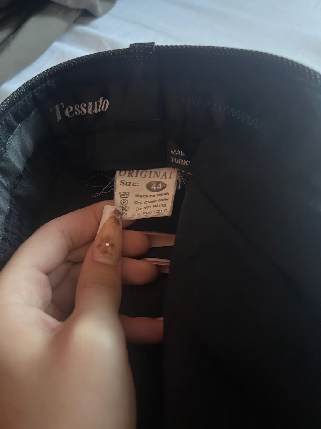 Tessuto Black Dress Pants - Size 44 image indicator(3)