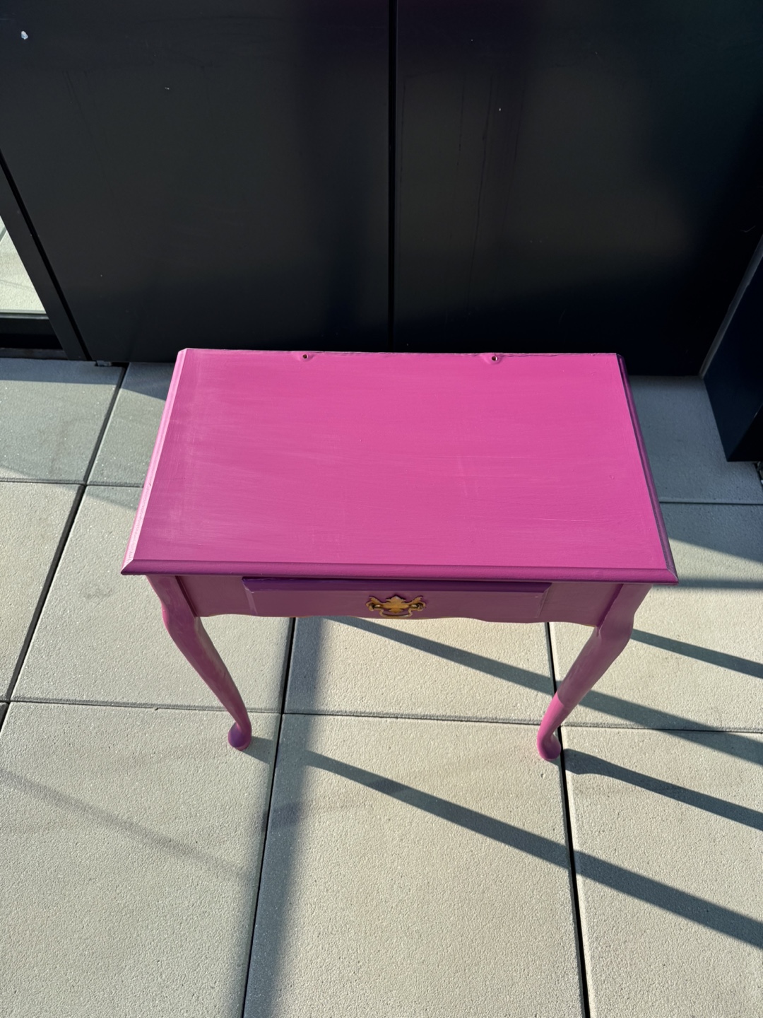 Vintage Pink Painted Side Table - photo 2