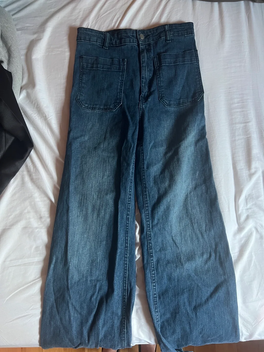Garage Denim Wide Leg Jeans - Size Large image indicator(6)