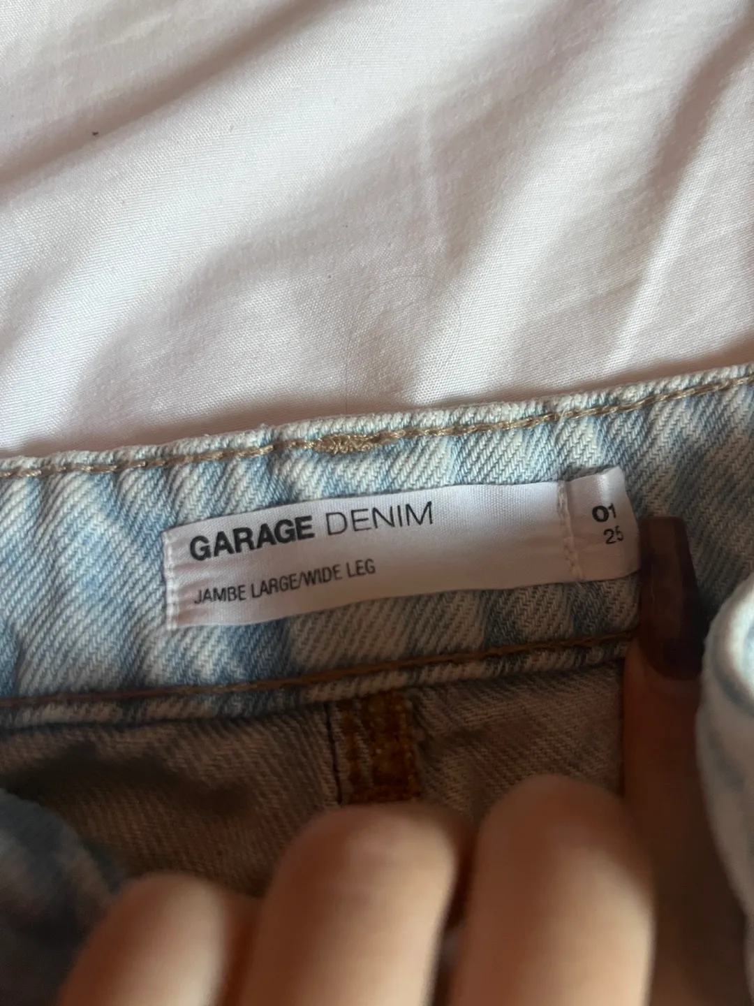 Garage Denim Wide Leg Jeans - Size Large image indicator(4)