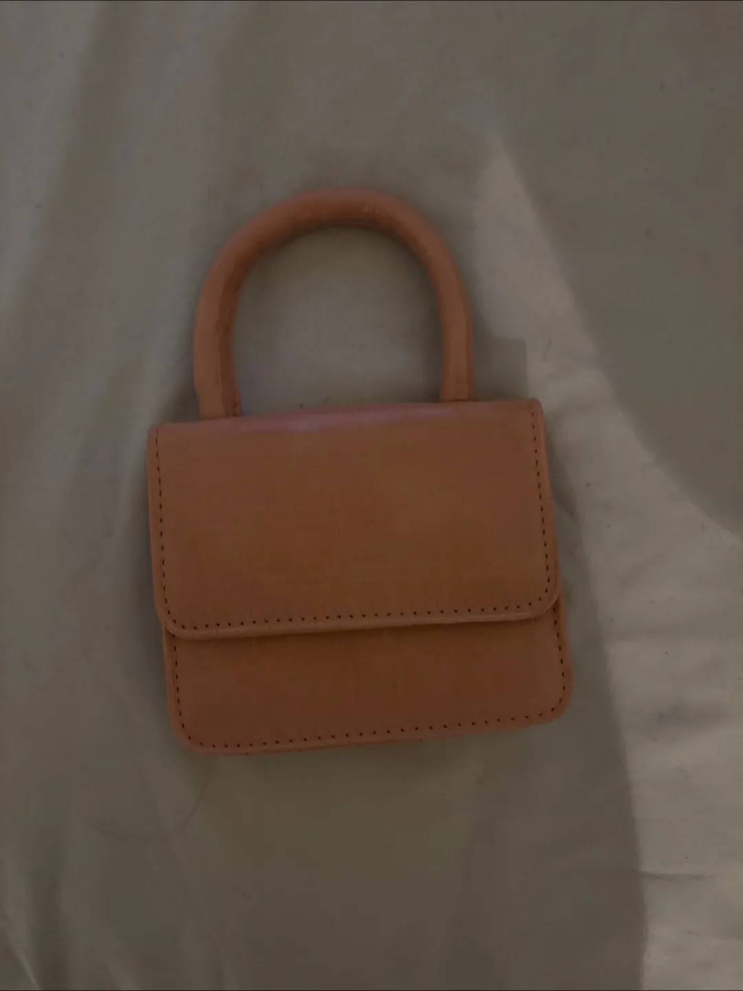 Mini Top Handle Bag - Peach thumbnail
