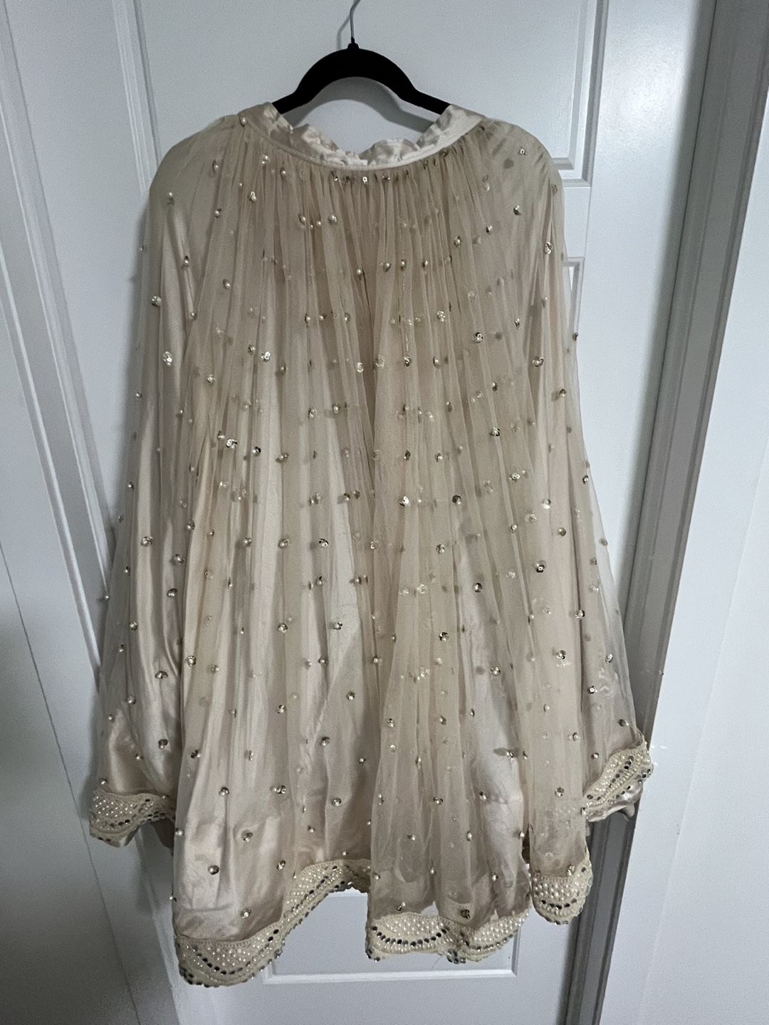 Custom made beige lehenga - photo 2