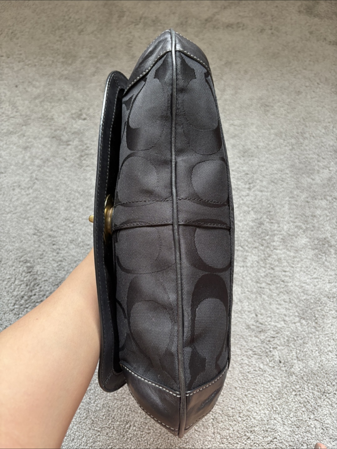Coach Black Signature Hobo Bag - photo 4
